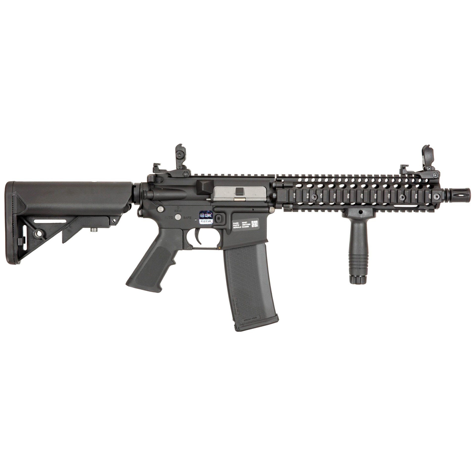 Karabinek szturmowy AEG Daniel Defense MK18 SA-E19 EDGE Kestrel ETU 1.14 J - Black