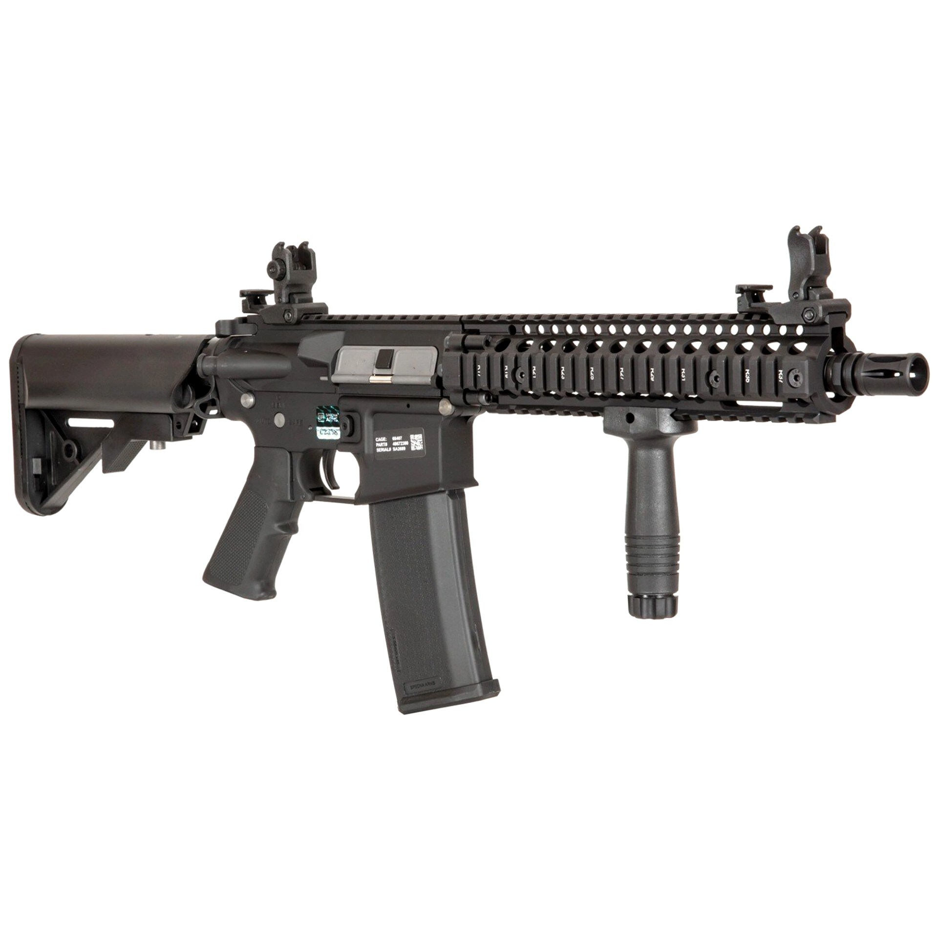 Karabinek szturmowy AEG Daniel Defense MK18 SA-E19 EDGE Kestrel ETU 1.14 J - Black