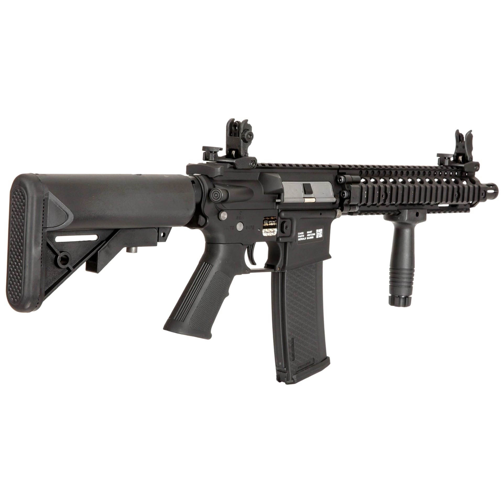 Karabinek szturmowy AEG Daniel Defense MK18 SA-E19 EDGE Kestrel ETU 1.14 J - Black