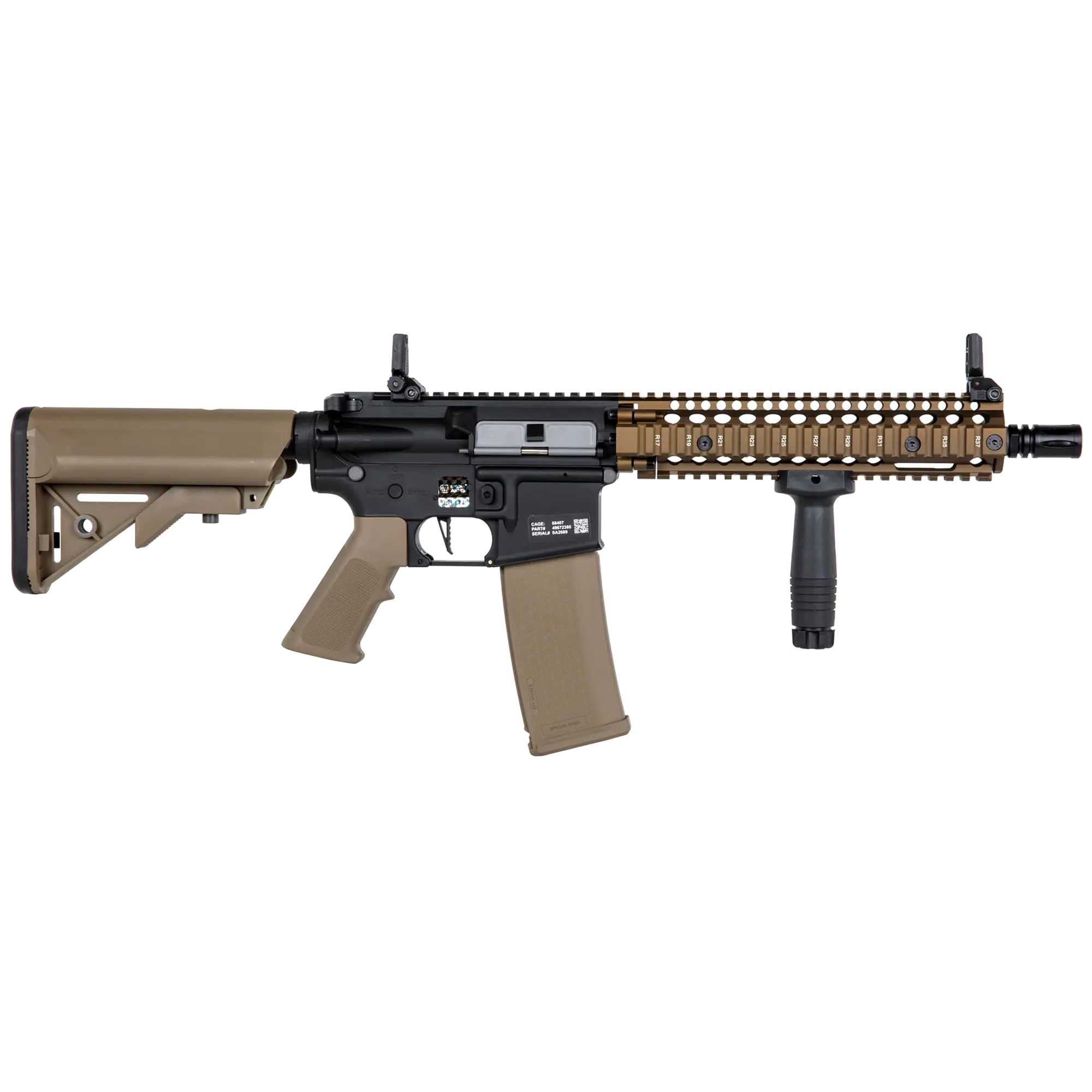 Karabinek szturmowy AEG Specna Arms SA-C19 CORE Daniel Defense HAL ETU - Chaos Bronze