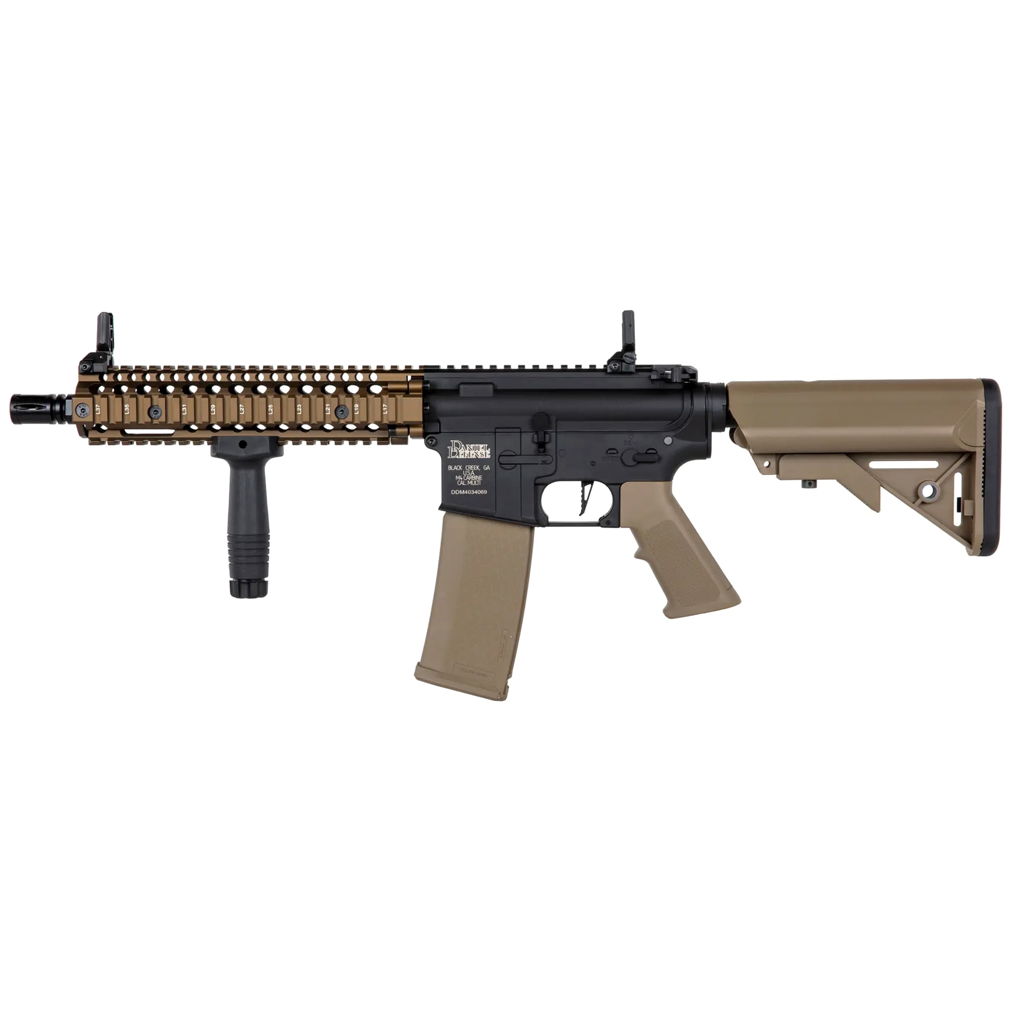 Karabinek szturmowy AEG Specna Arms SA-C19 CORE Daniel Defense HAL ETU - Chaos Bronze