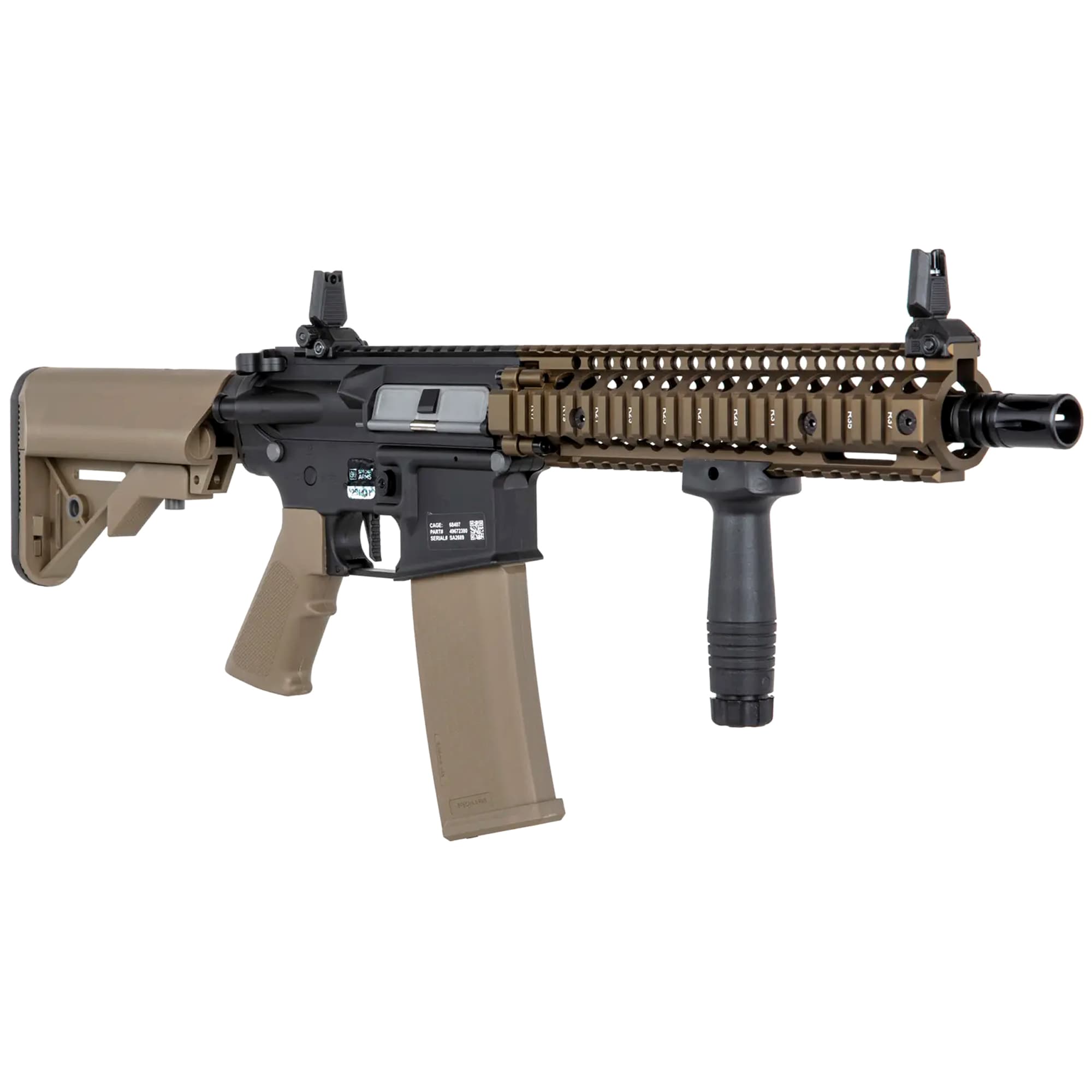 Karabinek szturmowy AEG Specna Arms SA-C19 CORE Daniel Defense HAL ETU - Chaos Bronze