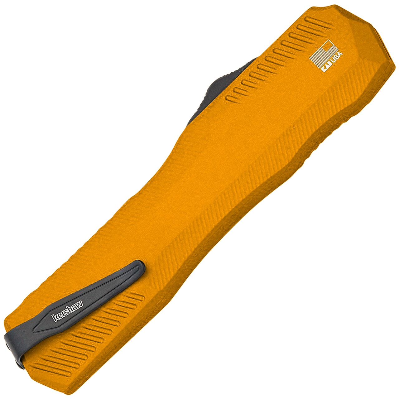 Nóż sprężynowy Kershaw Livewire Blackwash - Orange