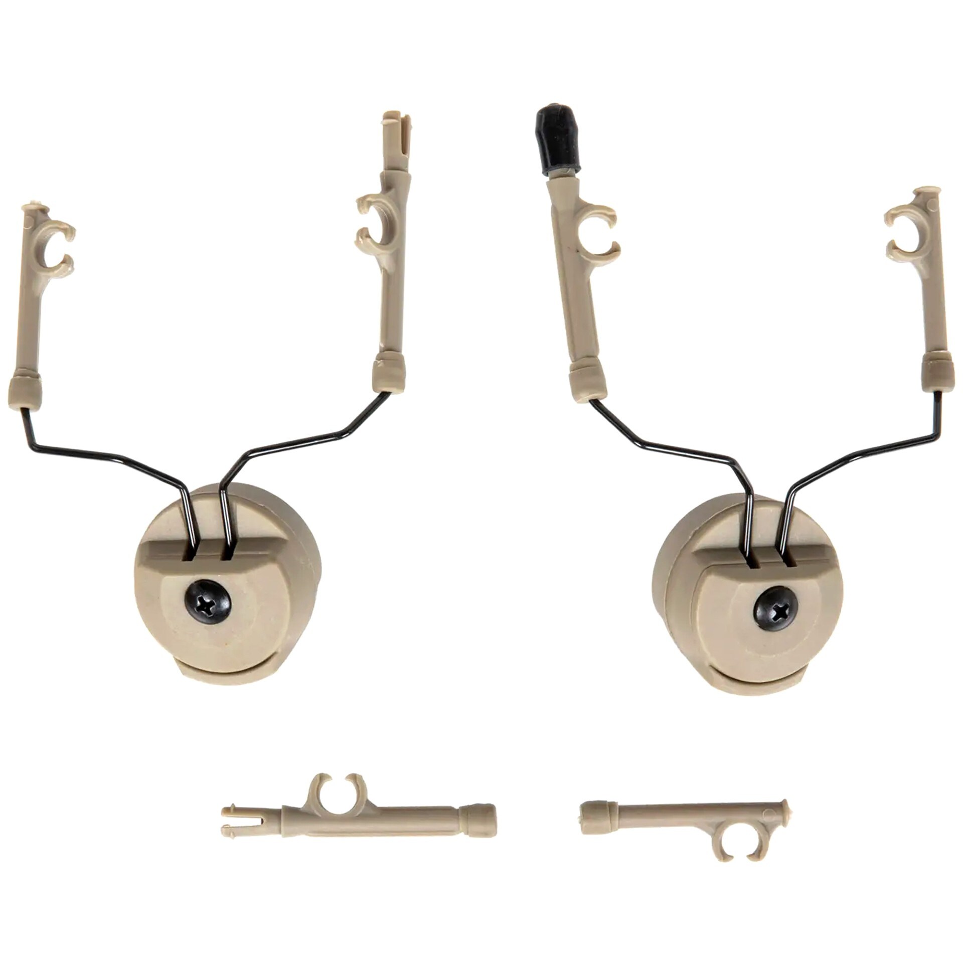 Adapter słuchawek TacSky typu ComTac na szyny MTEK - Flat Dark Earth