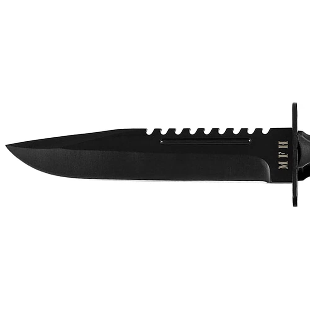 MFH Storm Military Fixed Blade Knife - Black