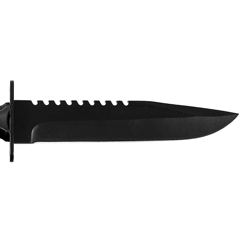MFH Storm Military Fixed Blade Knife - Black