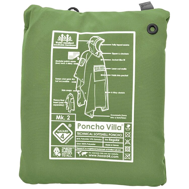 Ponczo Hazard 4 Villa 2020 Softshell - OD Green