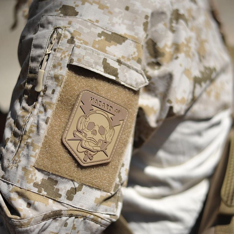 Naszywka Hazard 4 Operator Skull Patch 3D - Coyote