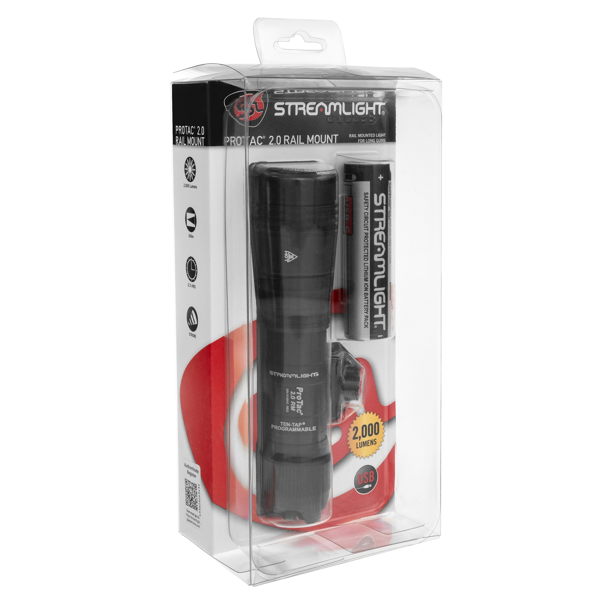Latarka na broń Streamlight ProTac 2.0 Rail Mount - 2000 lumenów
