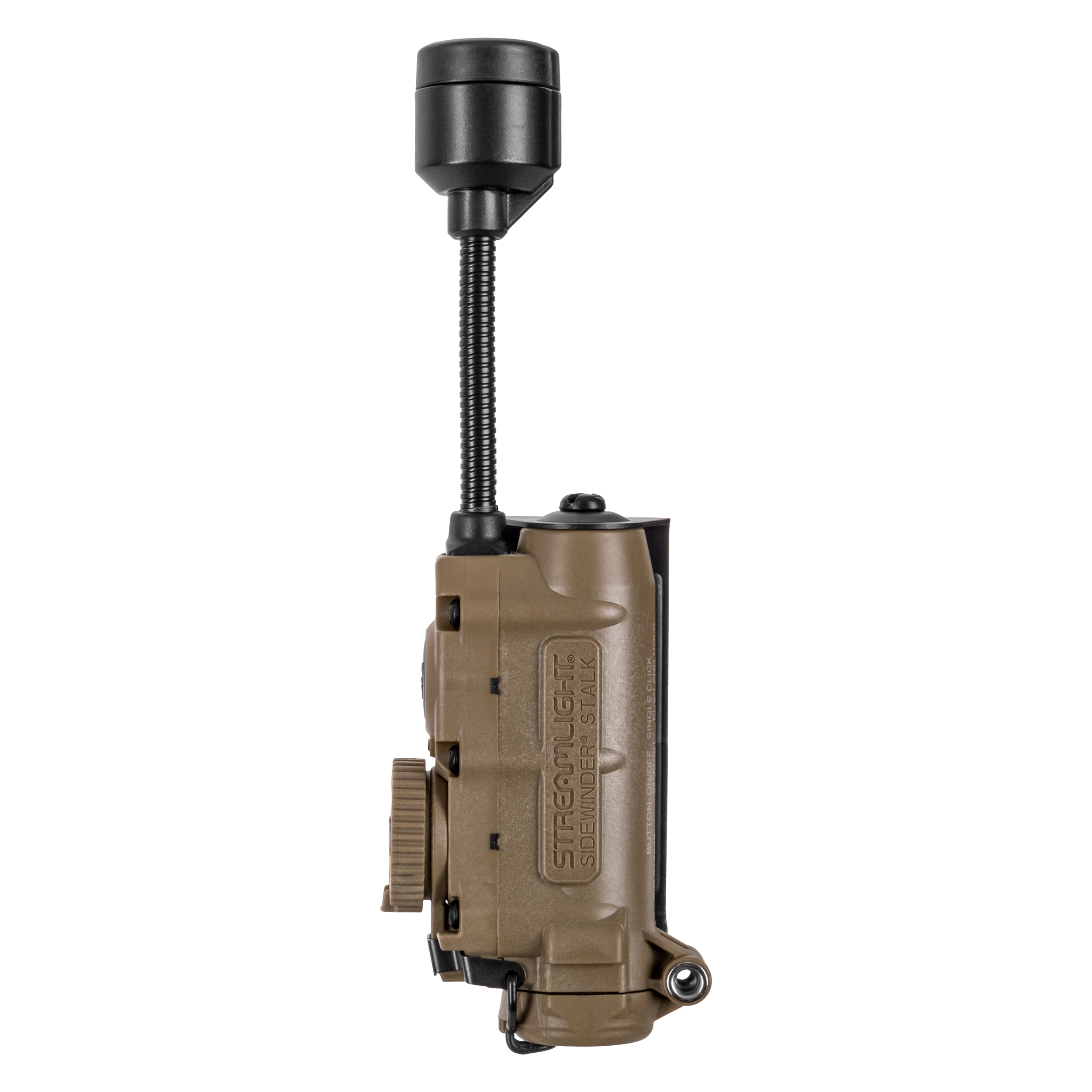 Latarka na hełm Streamlight Sidewinder Stalk Helmet Clips Arc Rail Mount Coyote - 76 lumenów