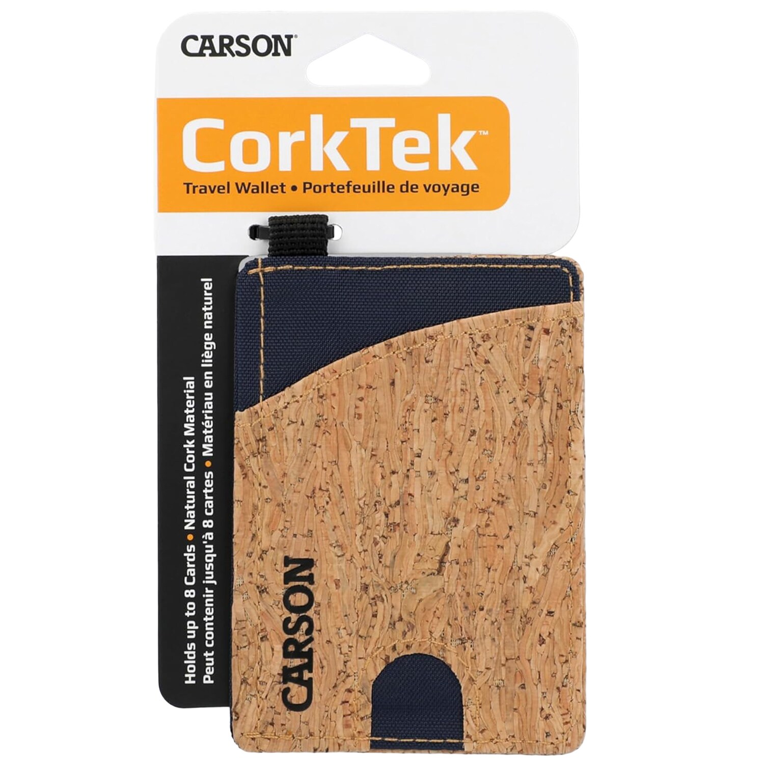 Portfel wodoodporny Carson CorkTek - Blue