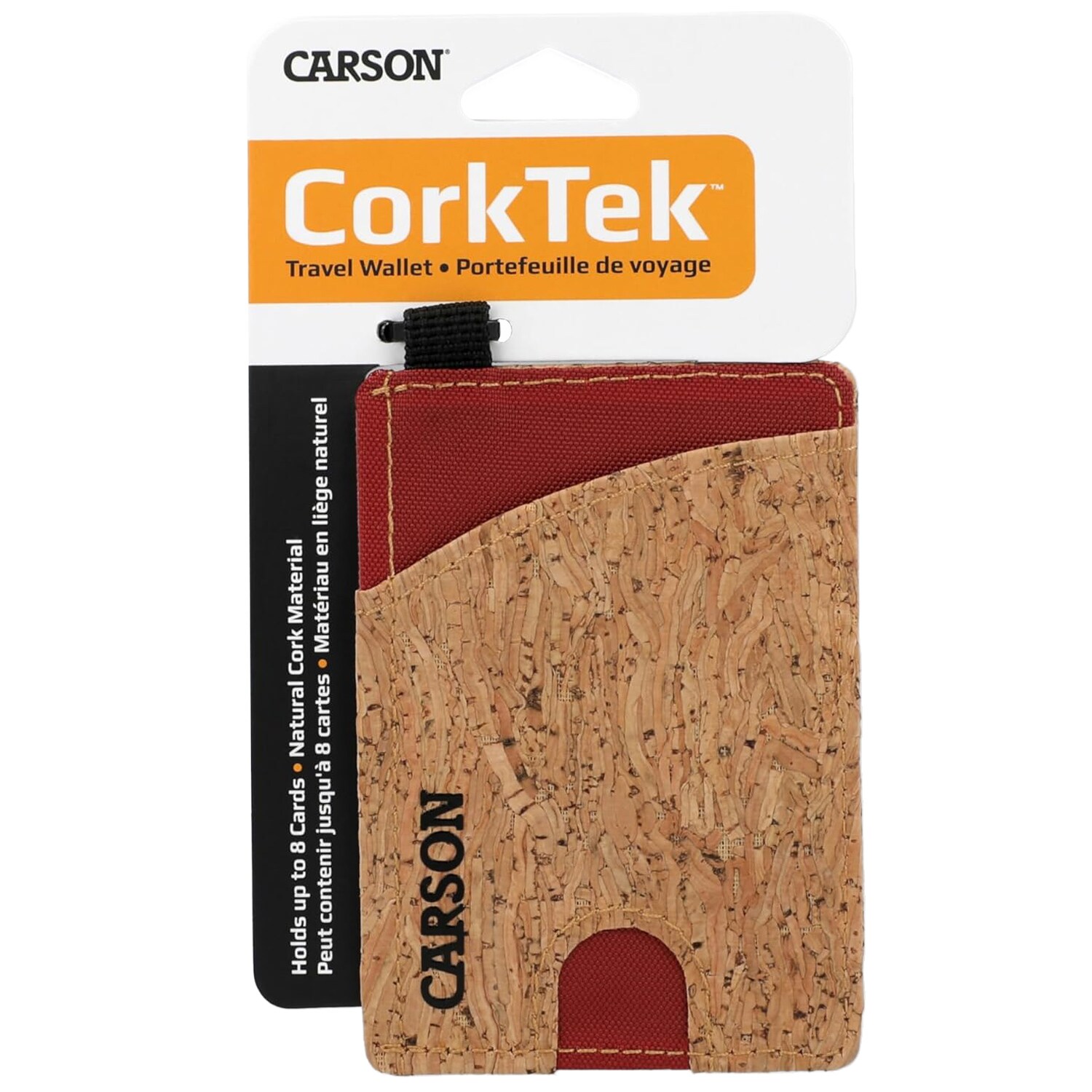 Portfel wodoodporny Carson CorkTek - Rust