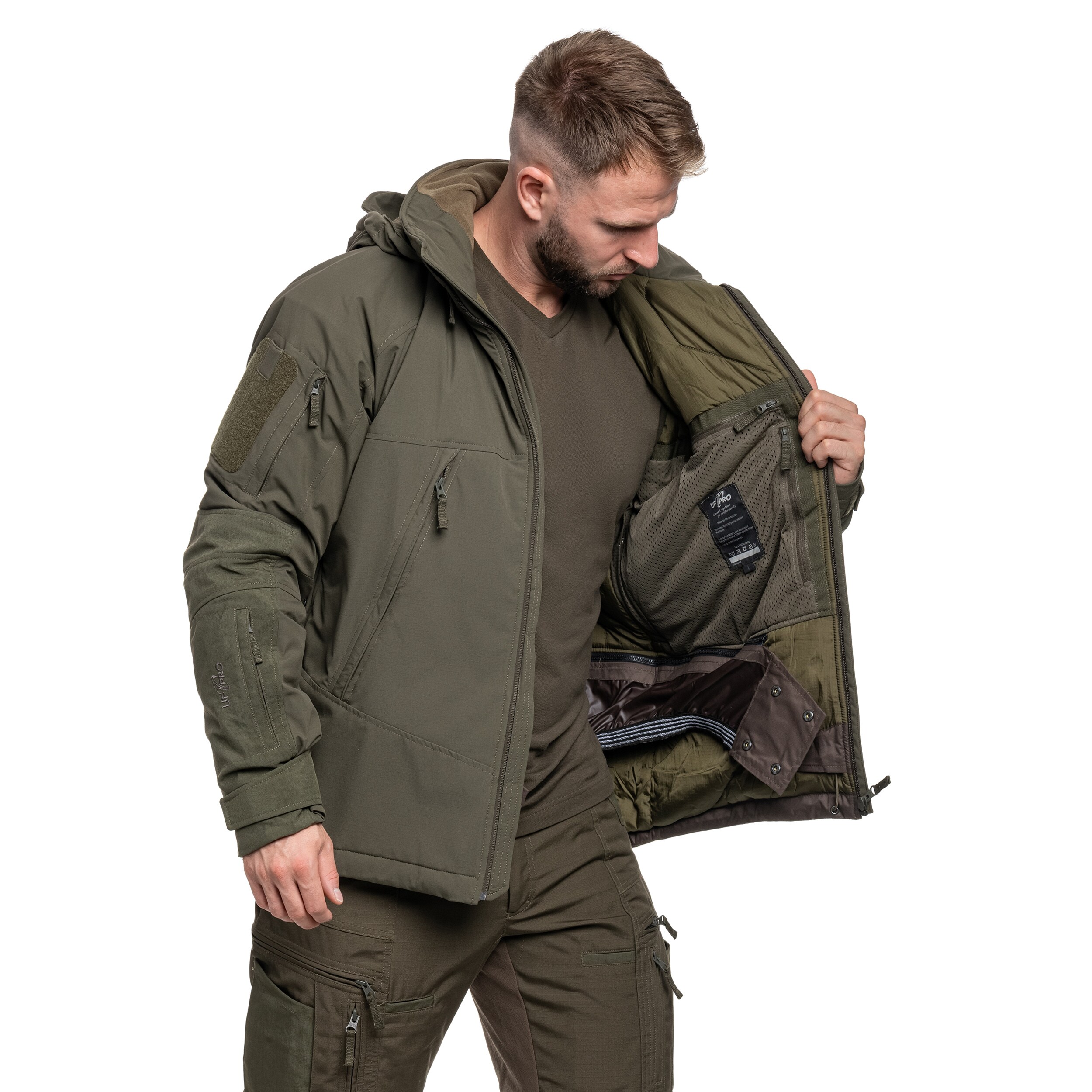 Kurtka UF PRO Delta OL 4.0 Tactical Winter Jacket - Brown Grey