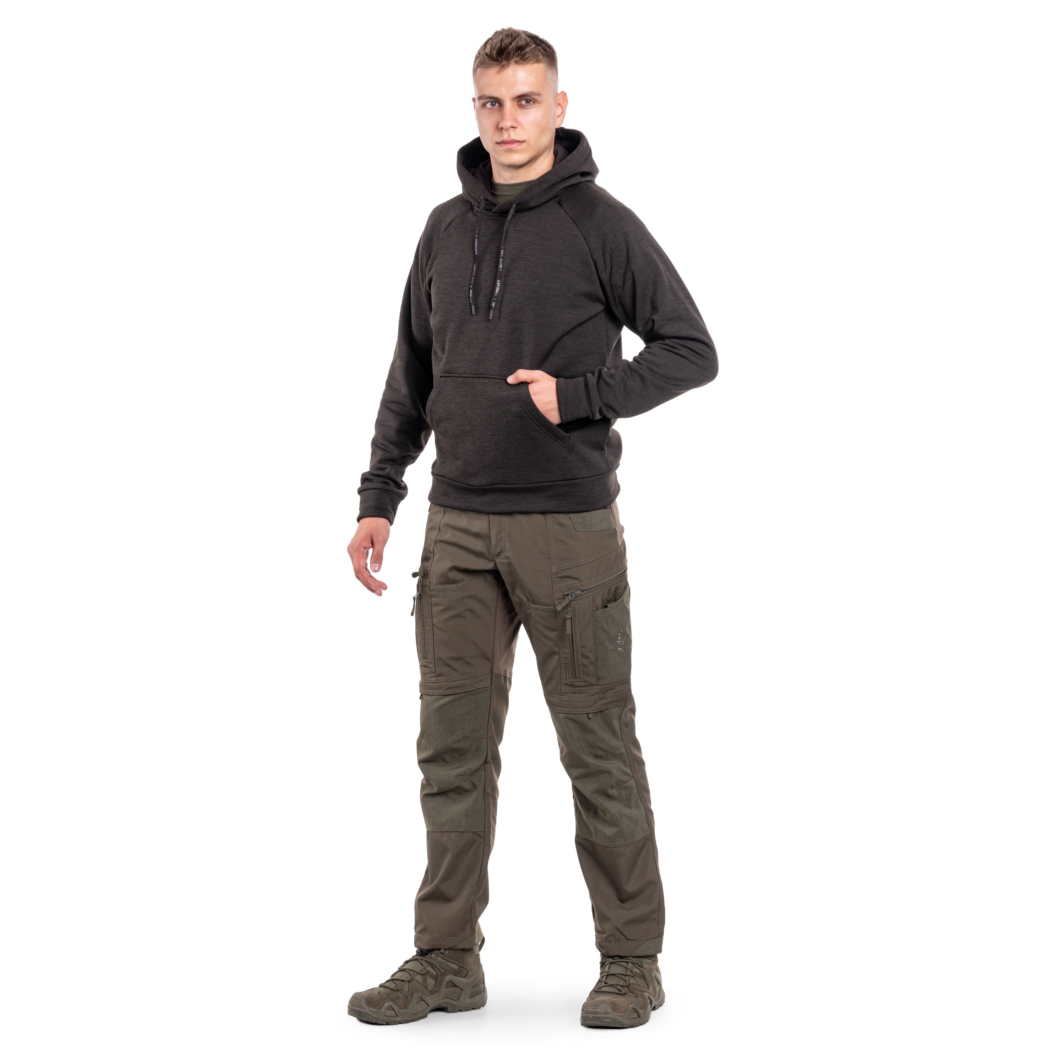 Bluza UF PRO Hawk Raider Functional Hoodie - Dark Brown