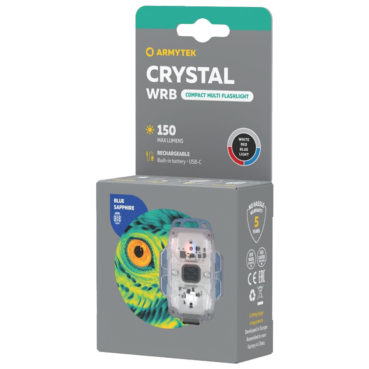 Latarka Armytek Crystal WRB Blue 6w1 - 150 lumenów