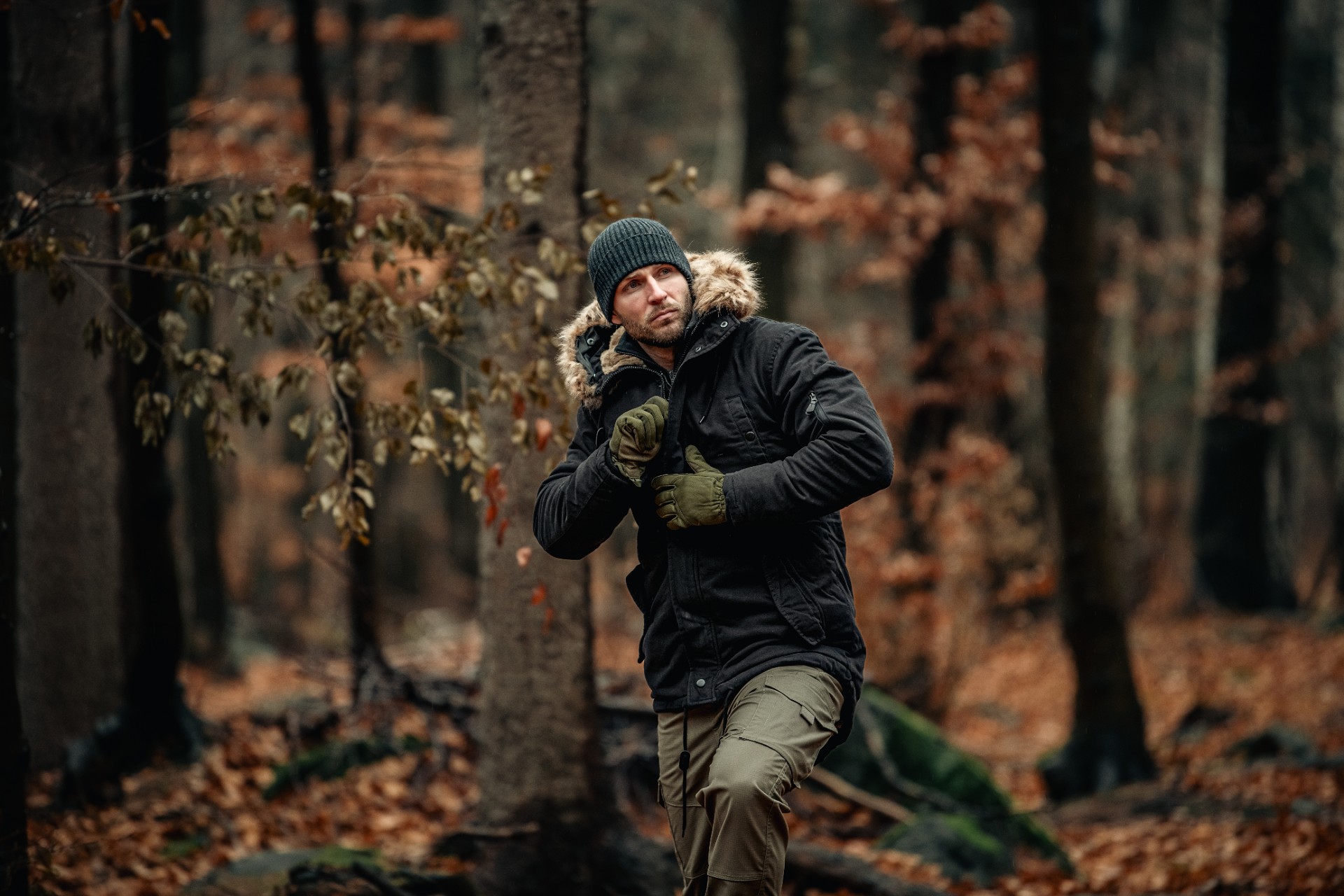 Kurtka Military Wear Fish Tail Parka - Black