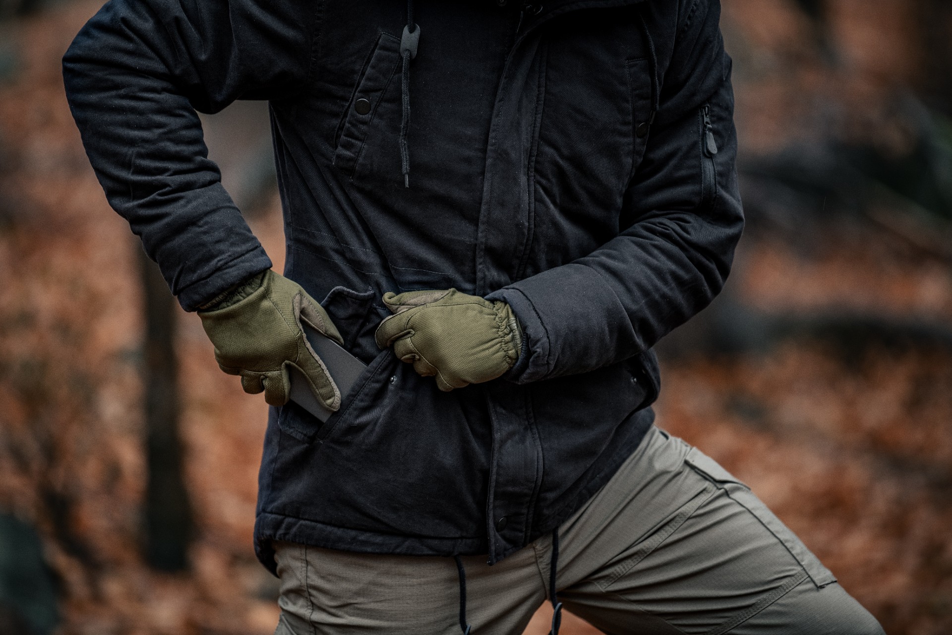 Kurtka Military Wear Fish Tail Parka - Black