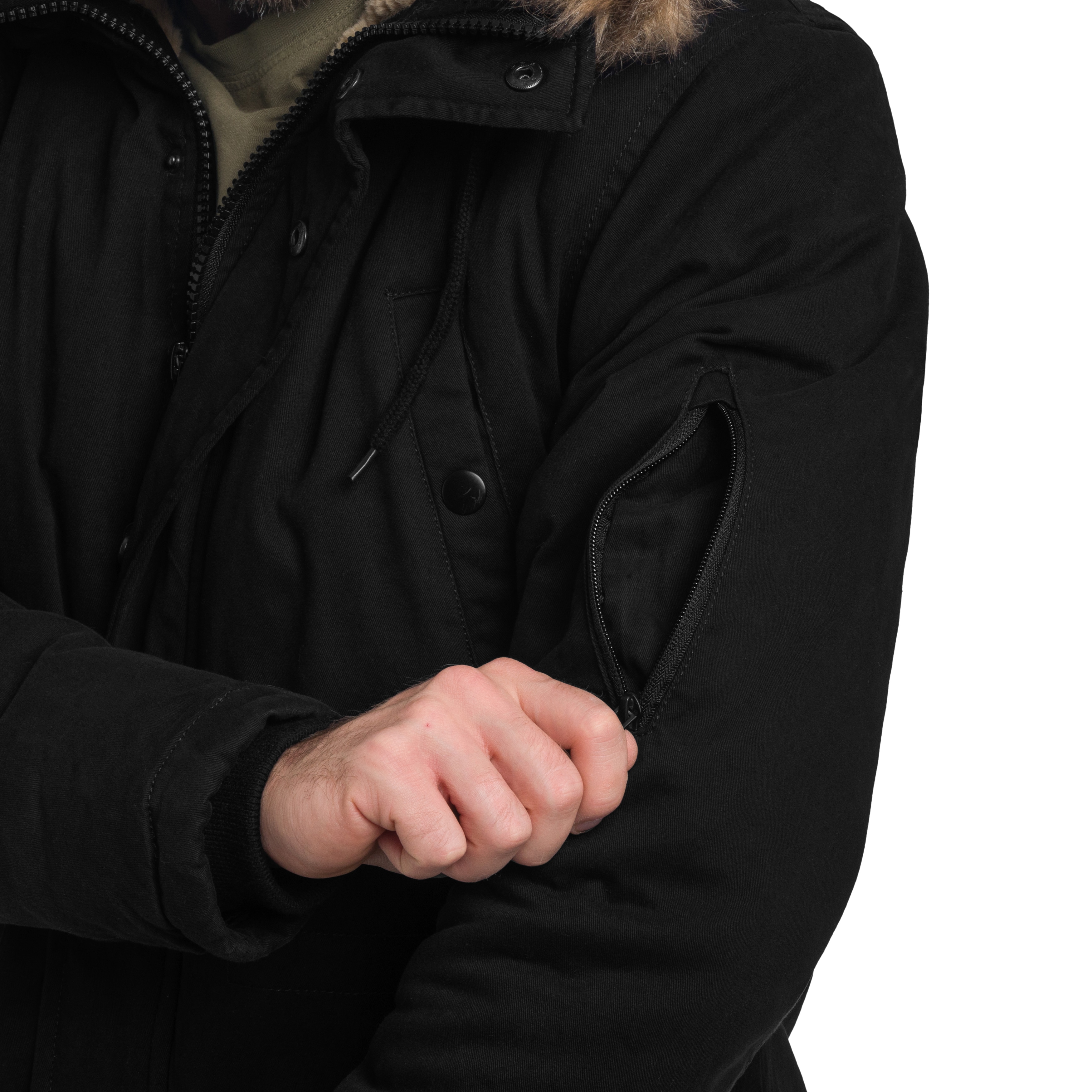 Kurtka Military Wear Fish Tail Parka - Black