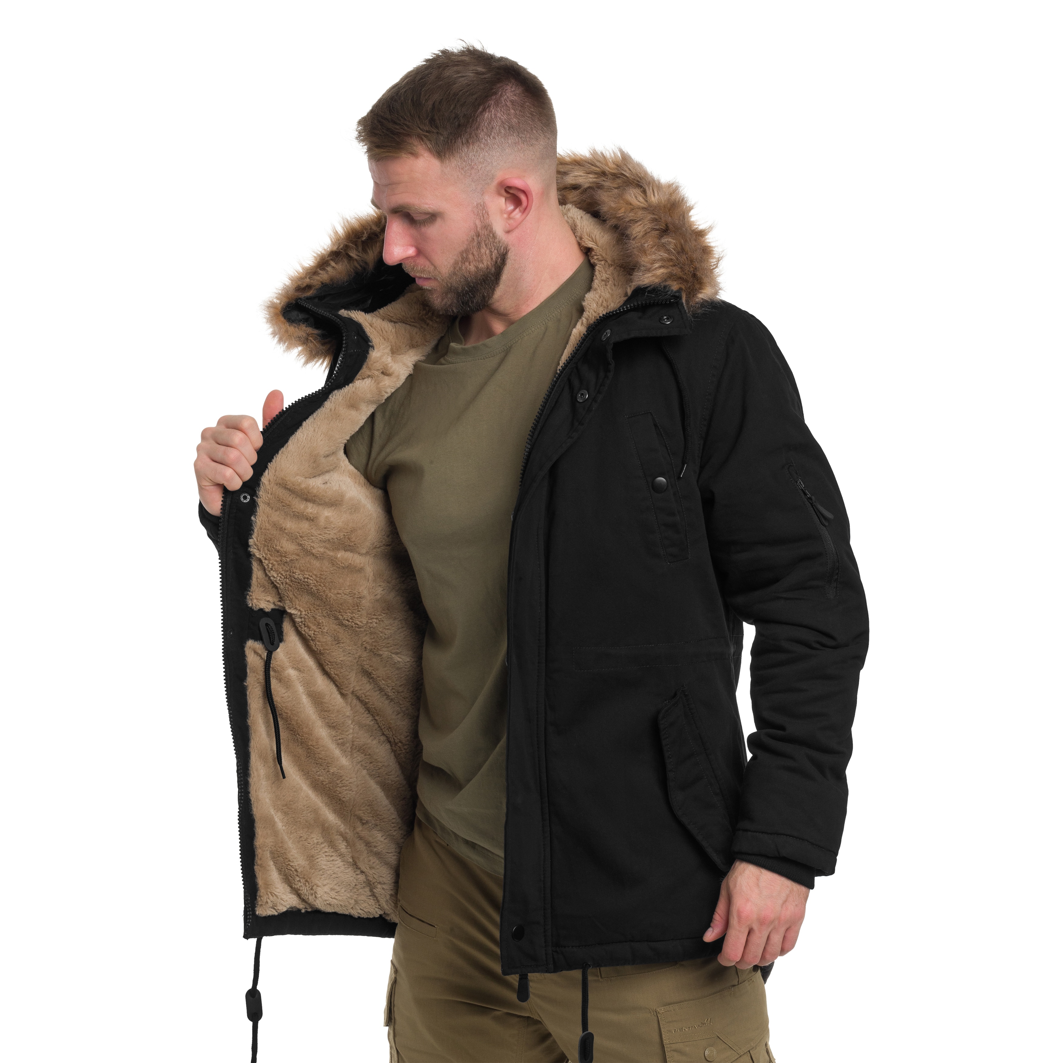Kurtka Military Wear Fish Tail Parka - Black