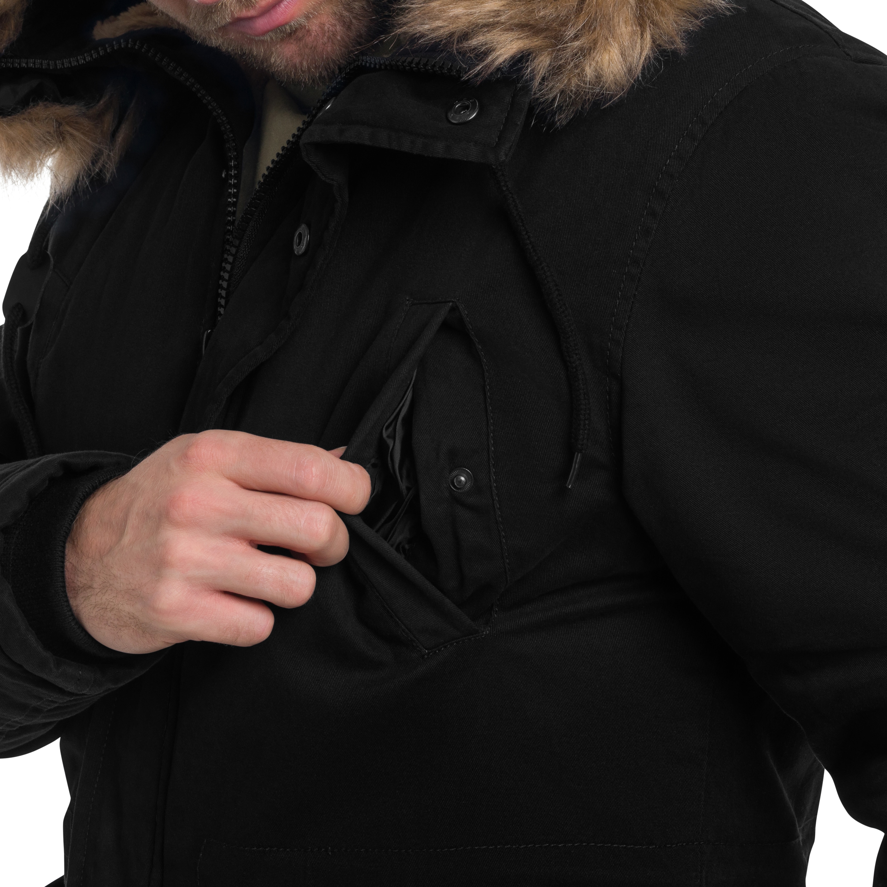 Kurtka Military Wear Fish Tail Parka - Black