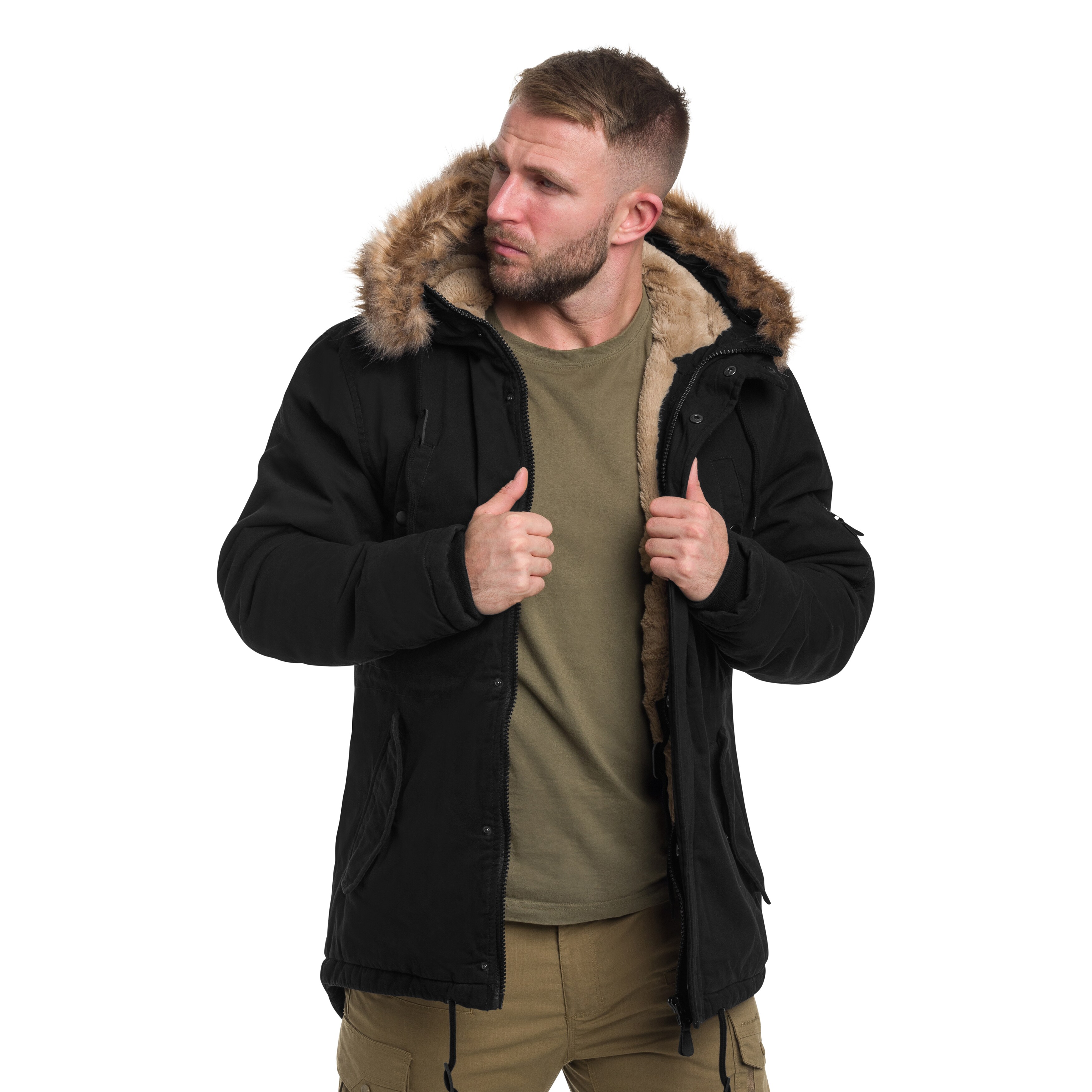 Kurtka Military Wear Fish Tail Parka - Black