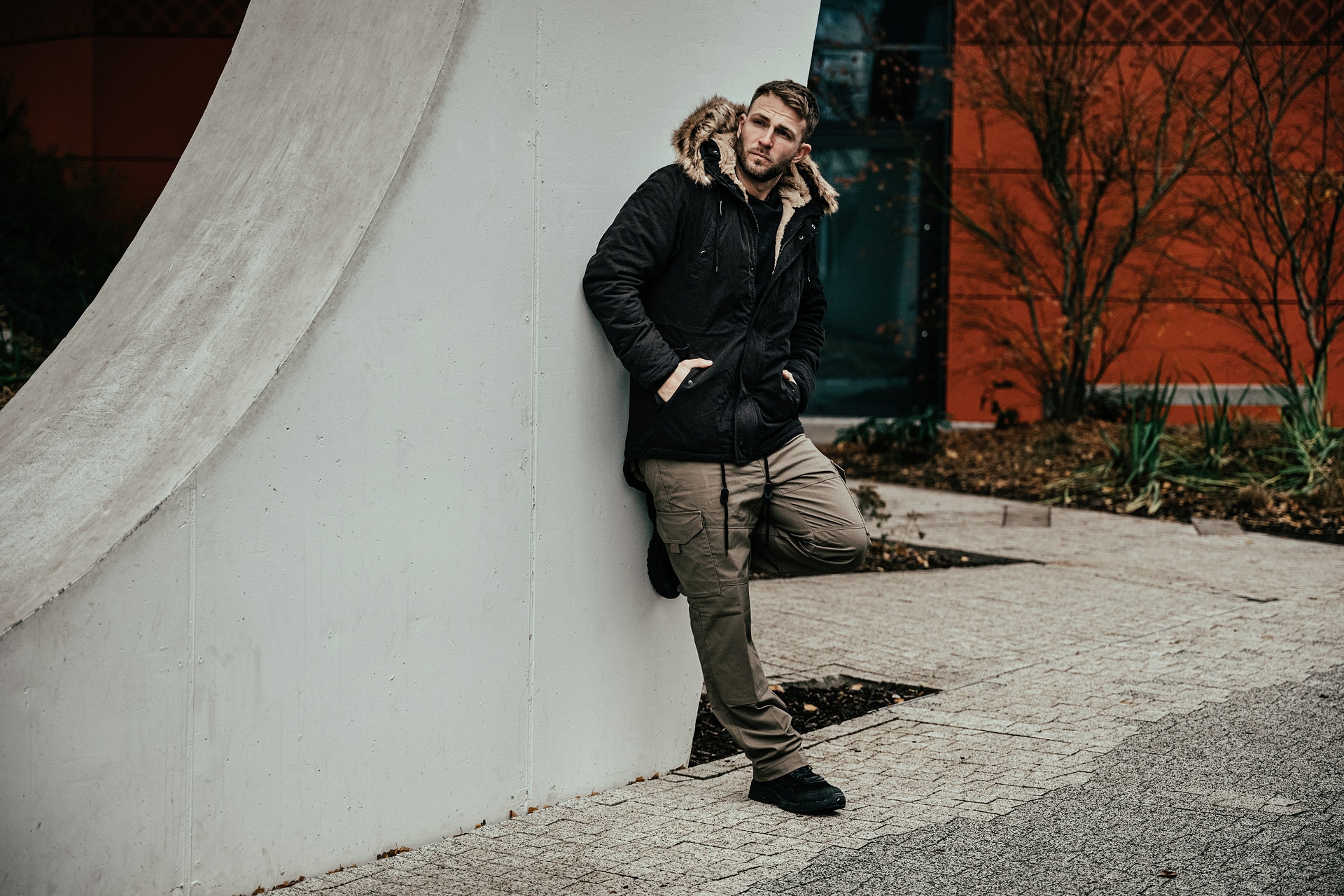 Kurtka Military Wear Fish Tail Parka - Black