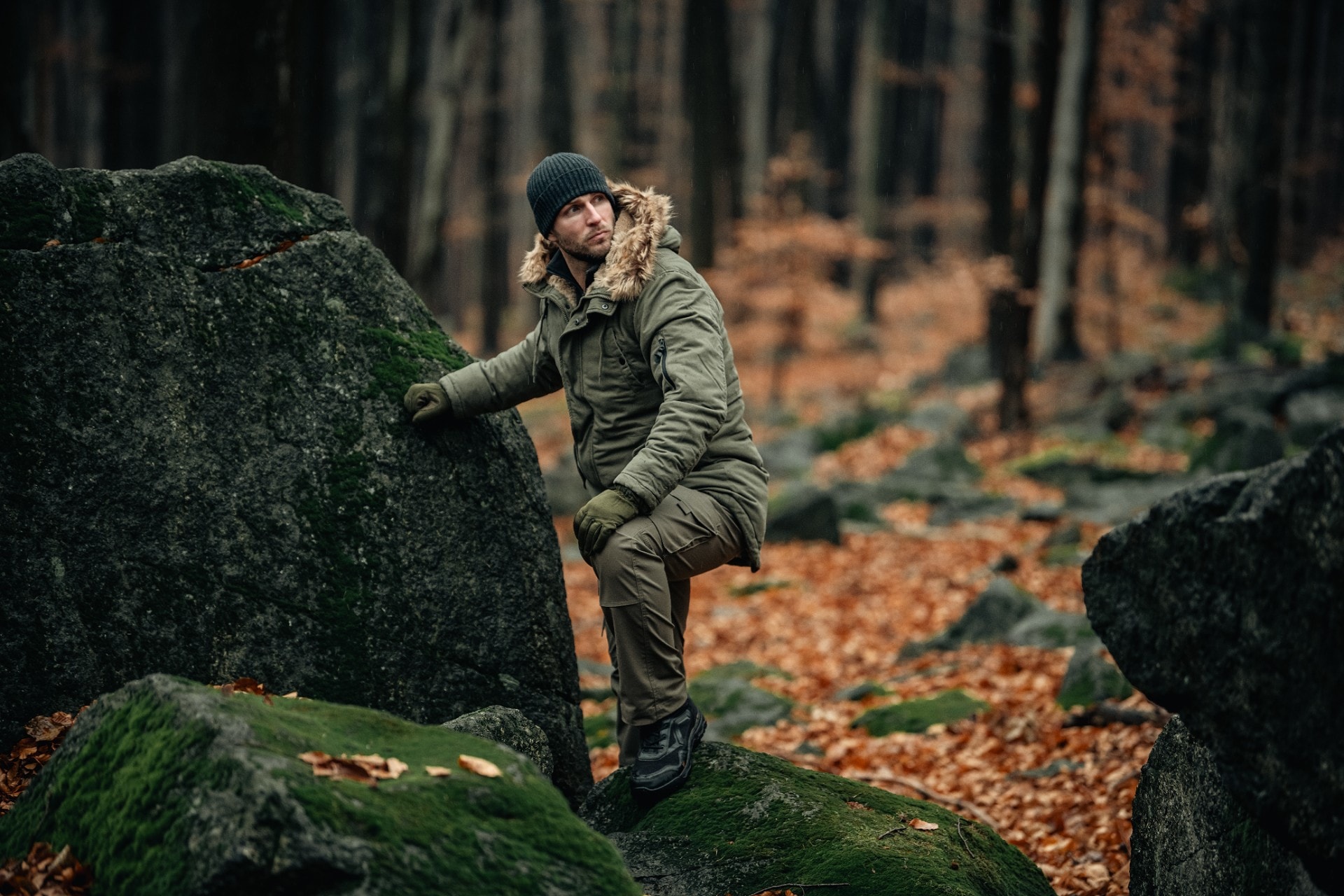 Kurtka Military Wear Fish Tail Parka - Olive