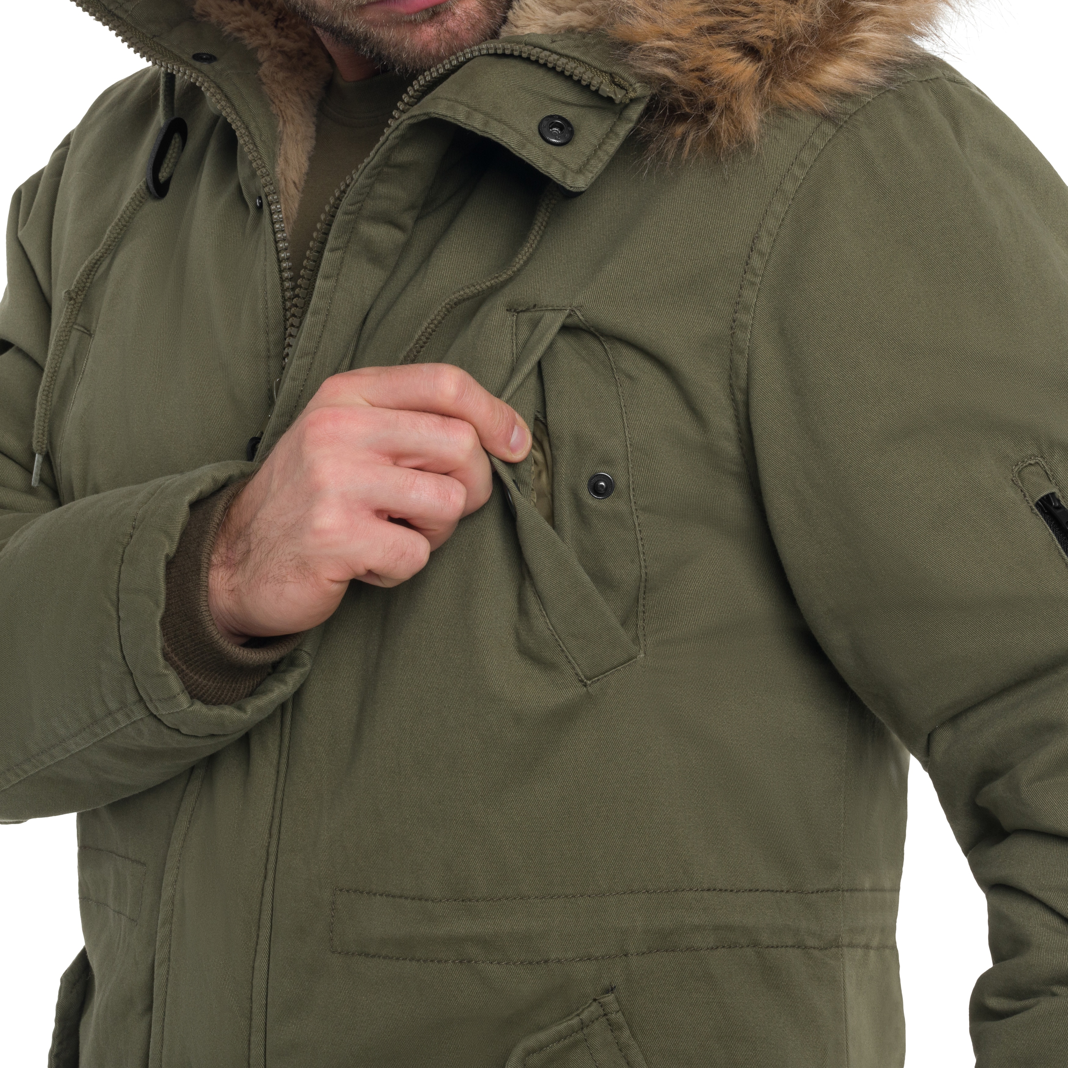 Kurtka Military Wear Fish Tail Parka - Olive