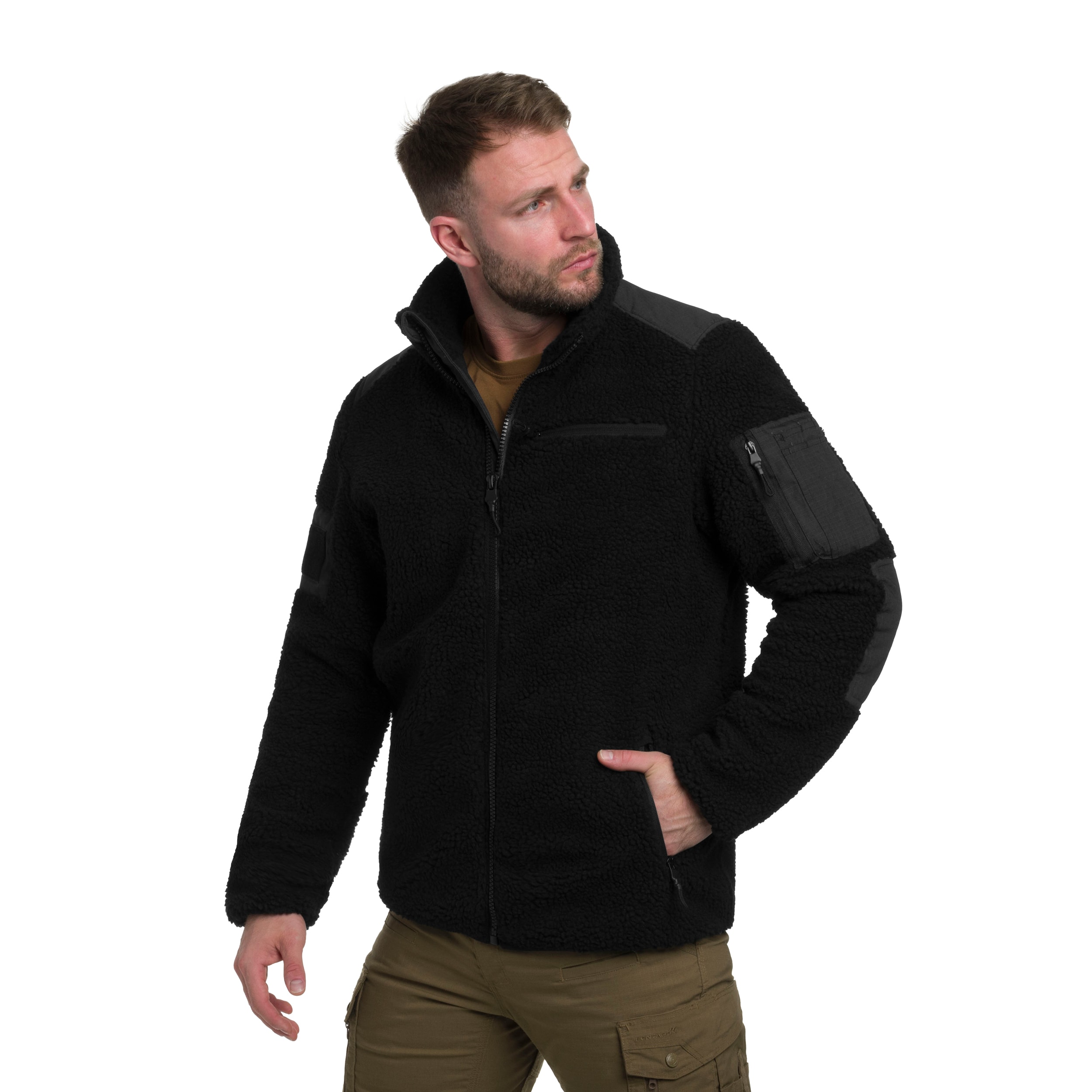 Флісова кофта Military Wear Tactical Teddyfleece - Black