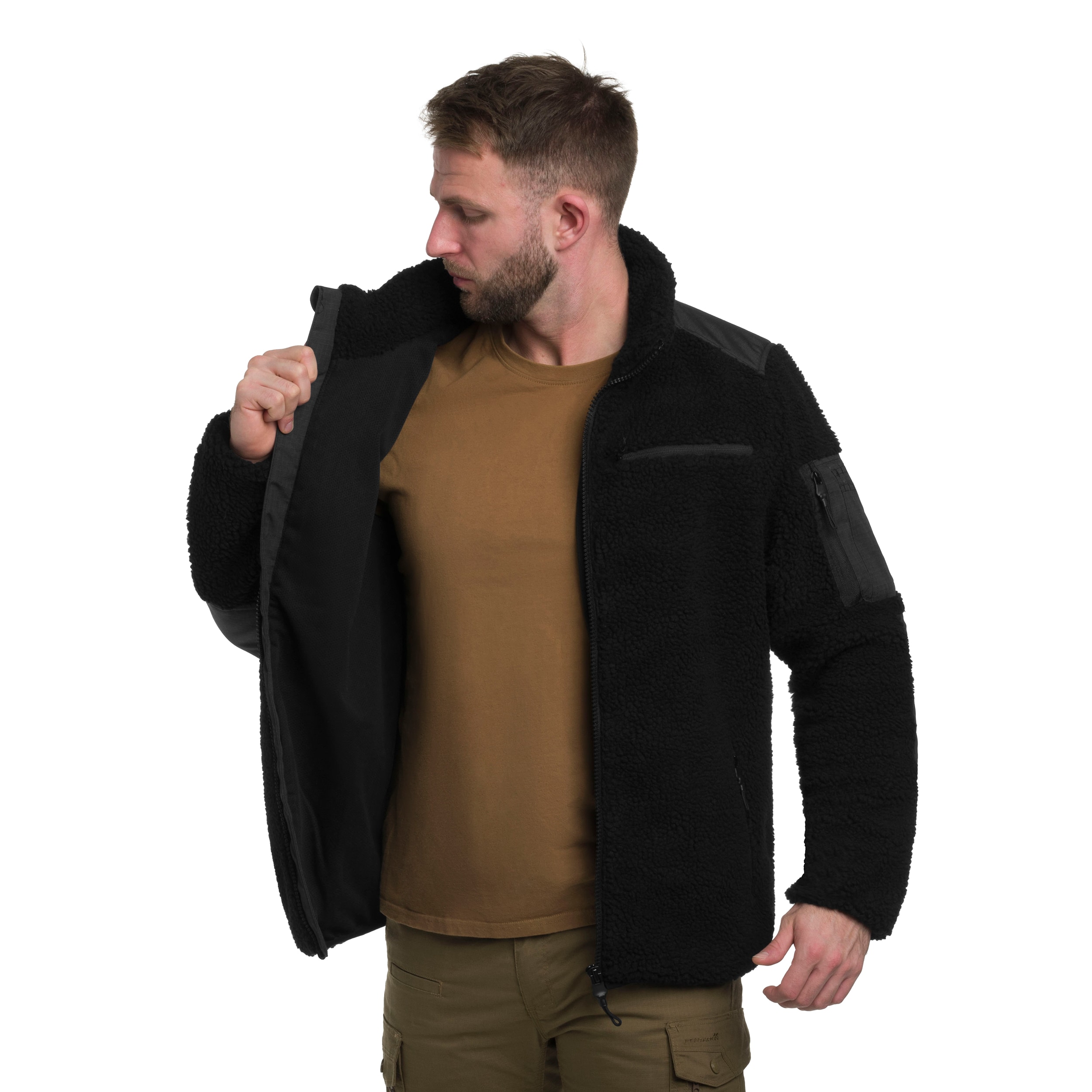 Флісова кофта Military Wear Tactical Teddyfleece - Black