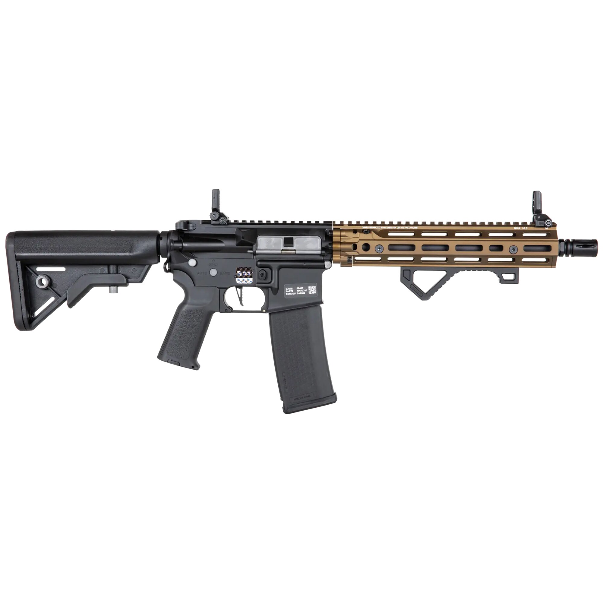 Specna Arms Daniel Defense RIS III 10.5” Edge AEG assault carbine - Chaos Bronze
