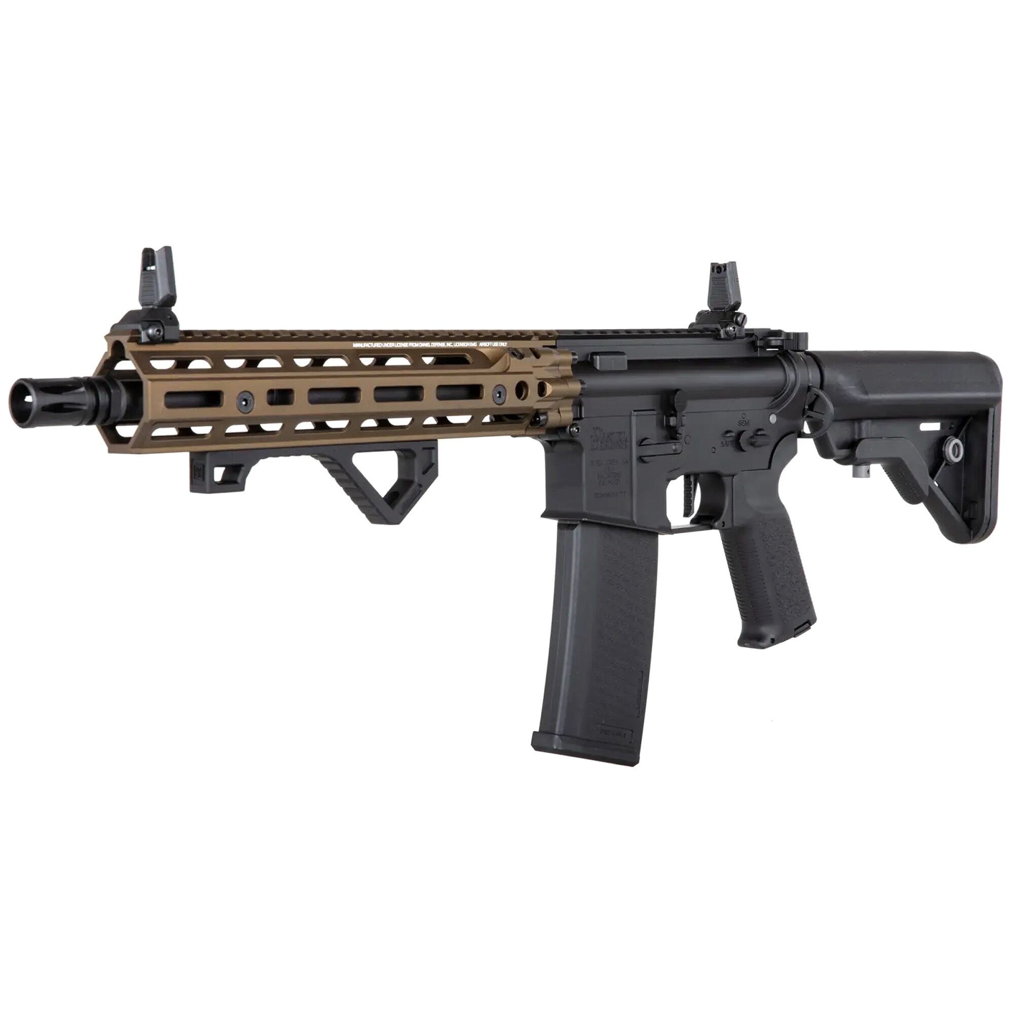 Specna Arms Daniel Defense RIS III 10.5” Edge AEG assault carbine - Chaos Bronze