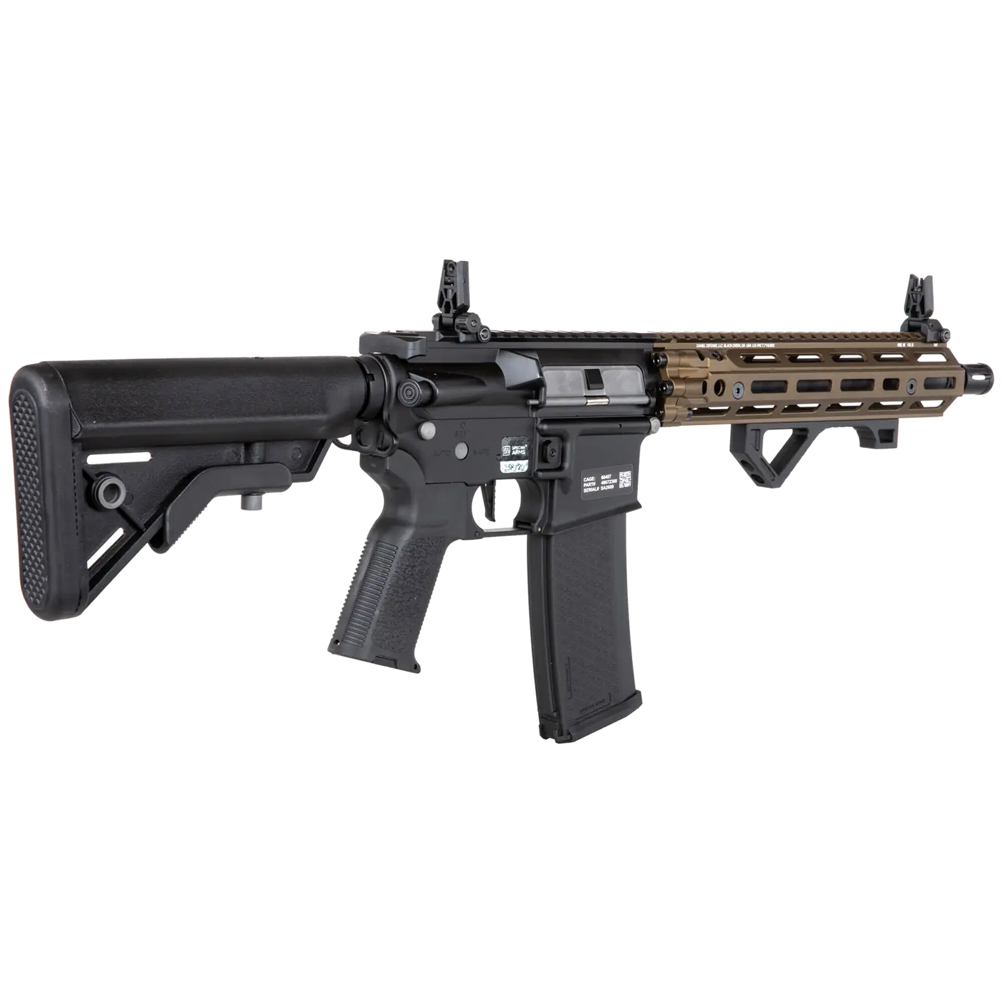 Specna Arms Daniel Defense RIS III 10.5” Edge AEG assault carbine - Chaos Bronze