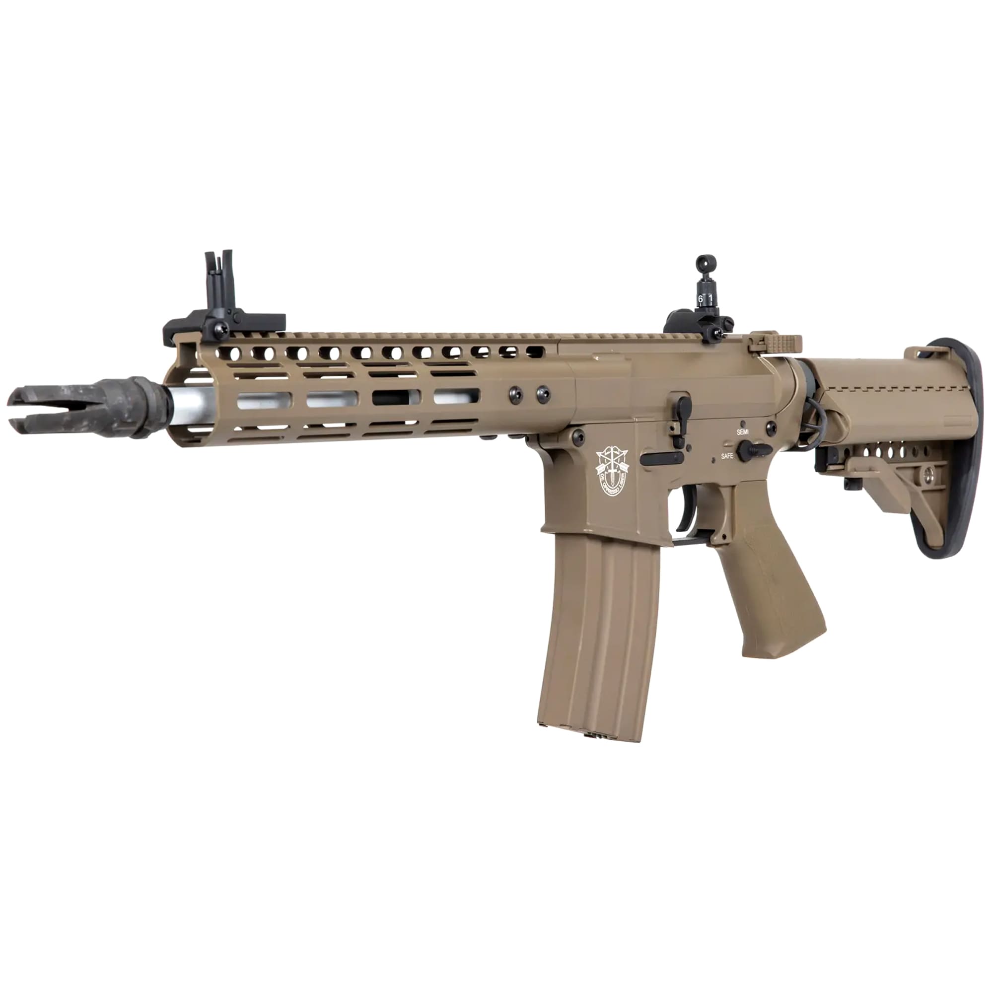 Karabinek szturmowy AEG E&C Airsoft EC-867 SE Kestrel ETU - Flat Dark Earth