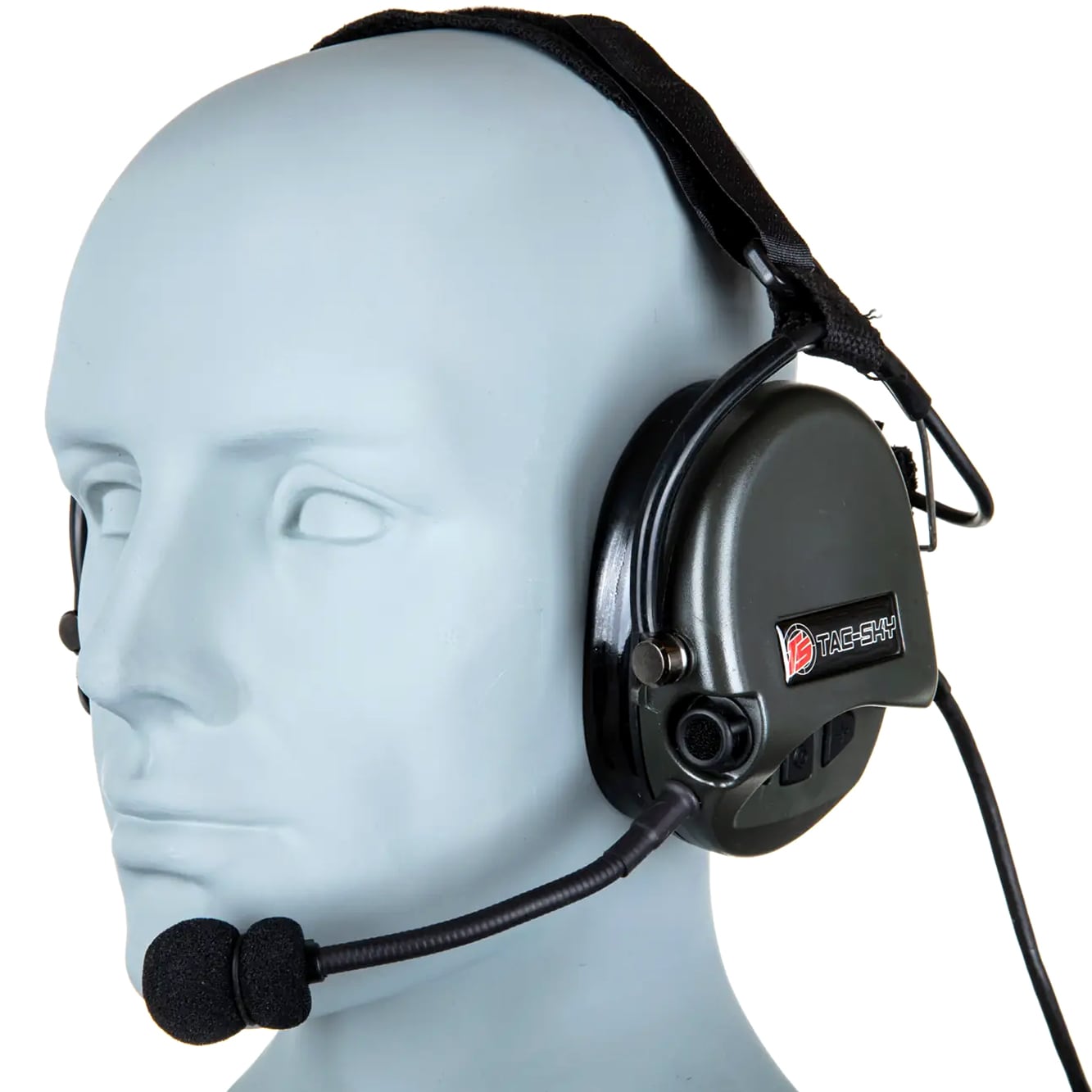 Ochronniki słuchu aktywne Tac-Sky WYS0042 Neckband Headset - Foliage Green