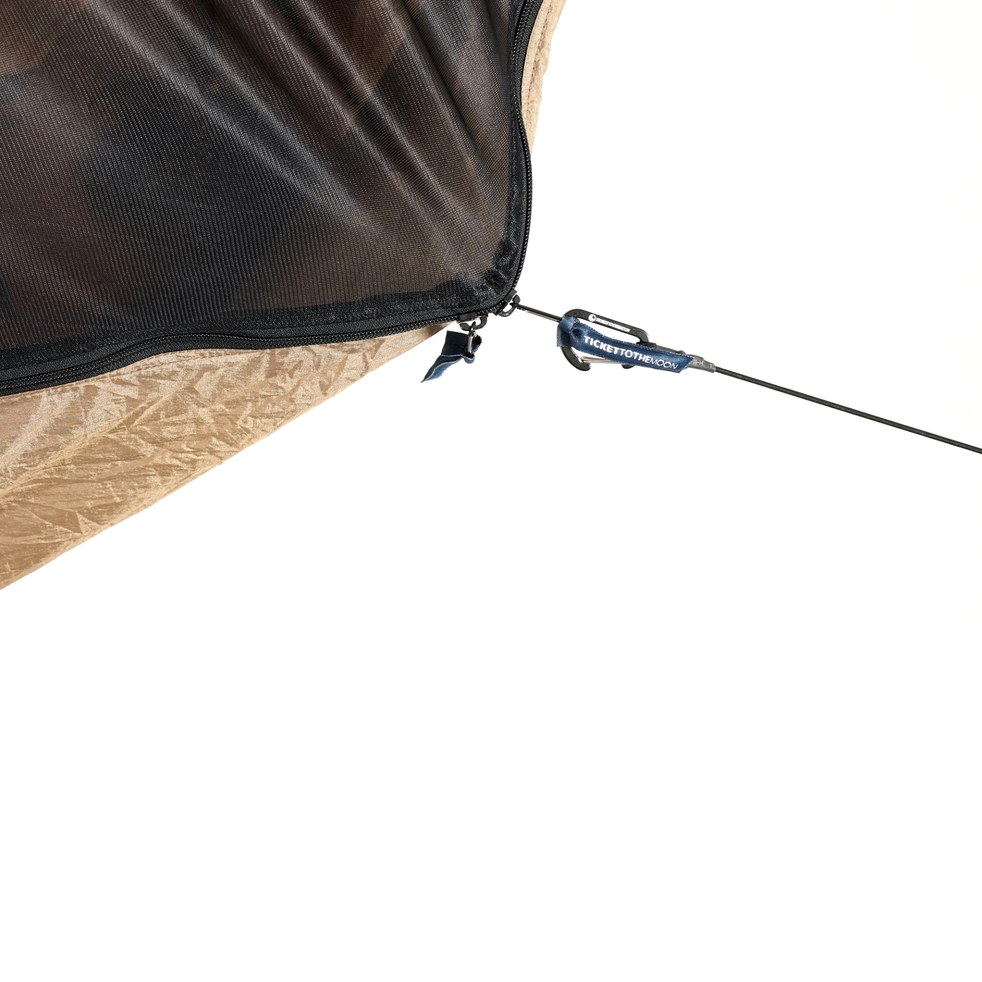 Hamak Ticket To The Moon Pro z moskitierą - Brown/Black
