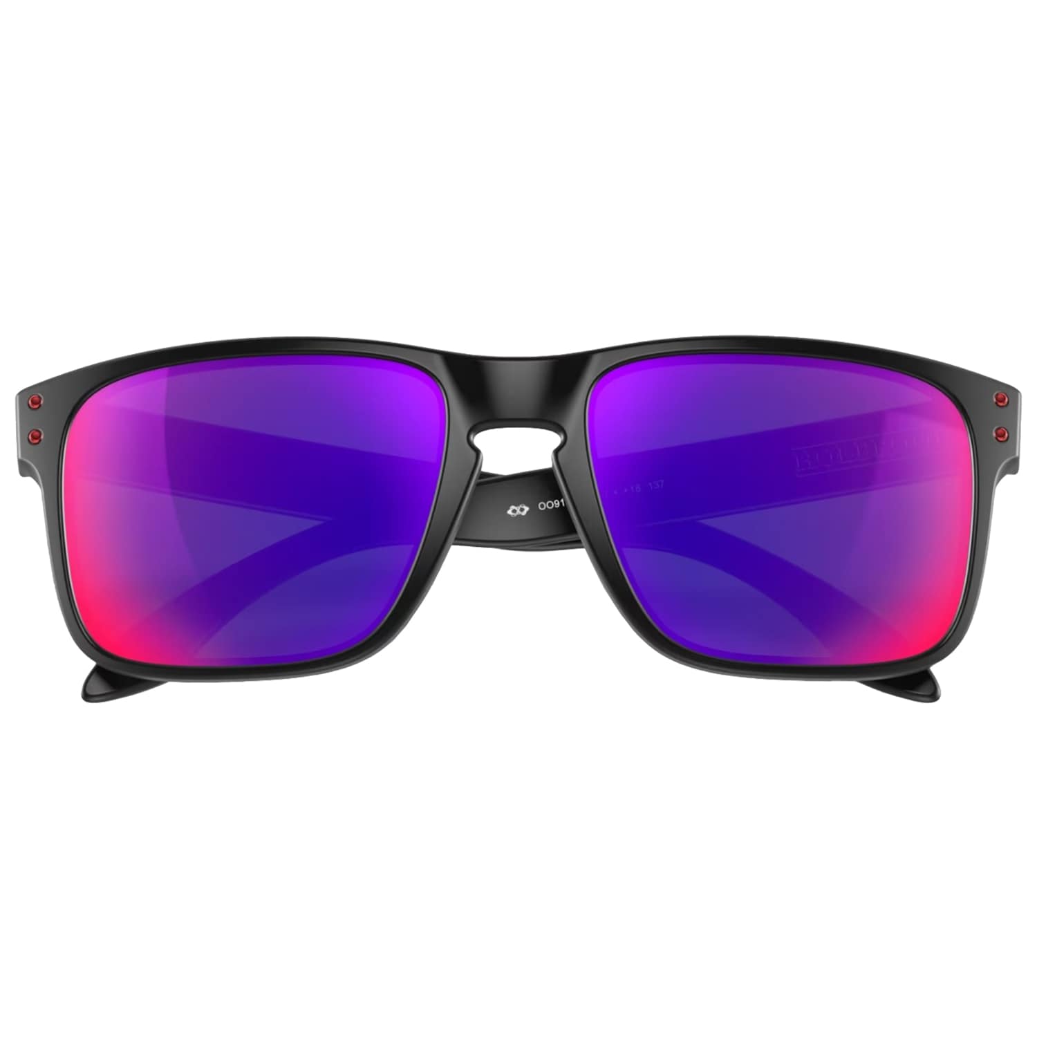 Okulary przeciwsłoneczne Oakley Holbrook - Matte Black/Red Iridium Lenses