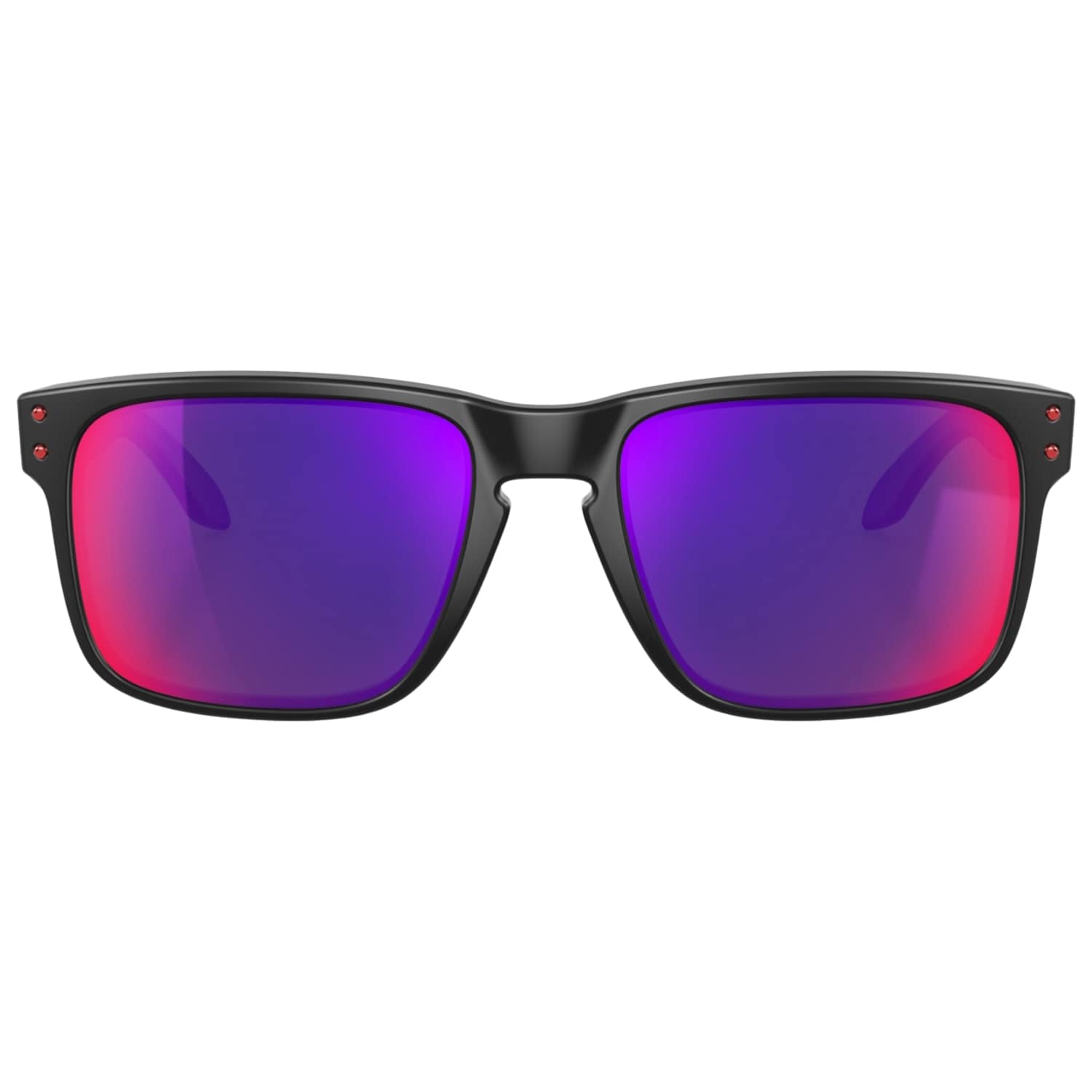 Okulary przeciwsłoneczne Oakley Holbrook - Matte Black/Red Iridium Lenses