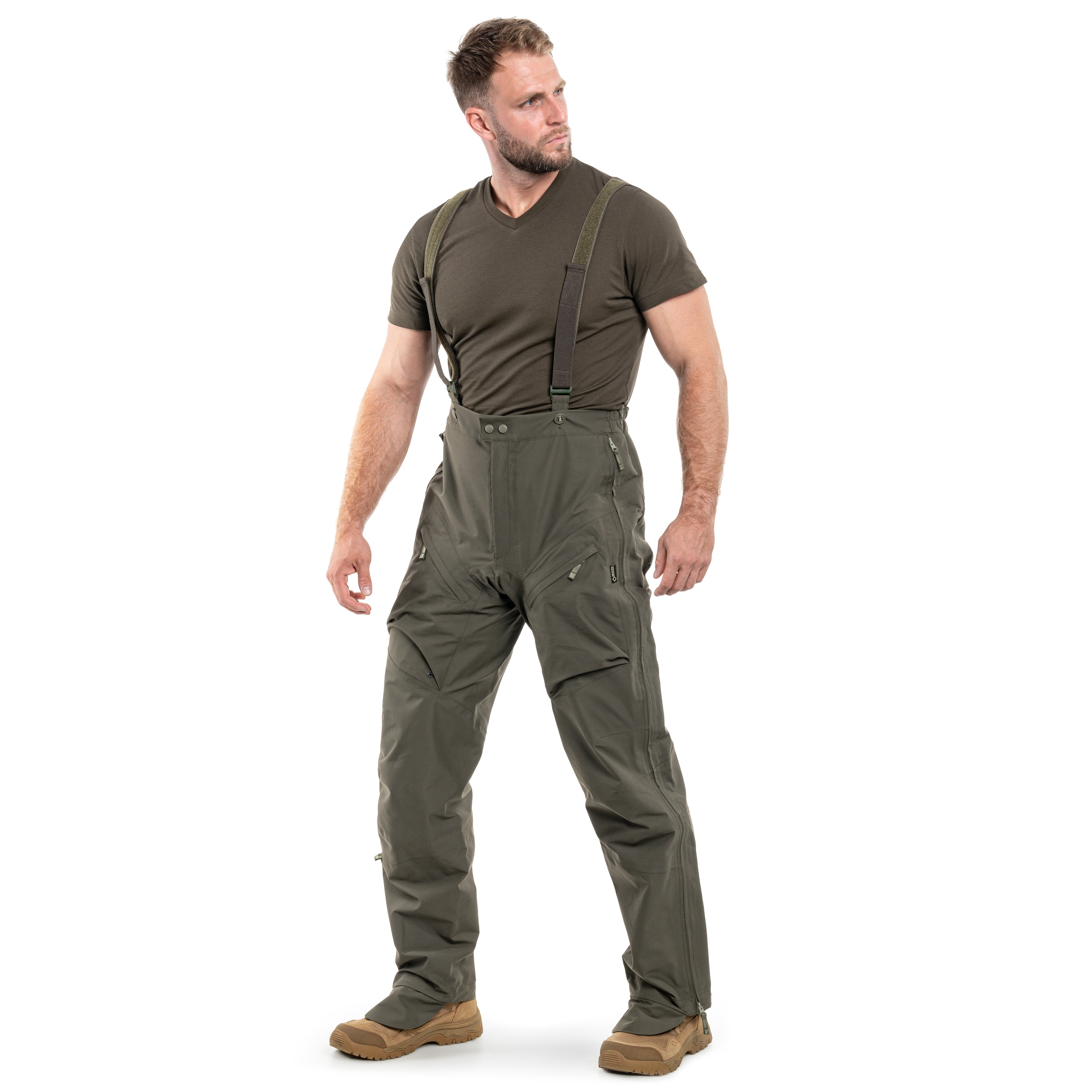 Spodnie wodoodporne UF PRO Monsoon XT Tactical Rain Pants - Brown Grey
