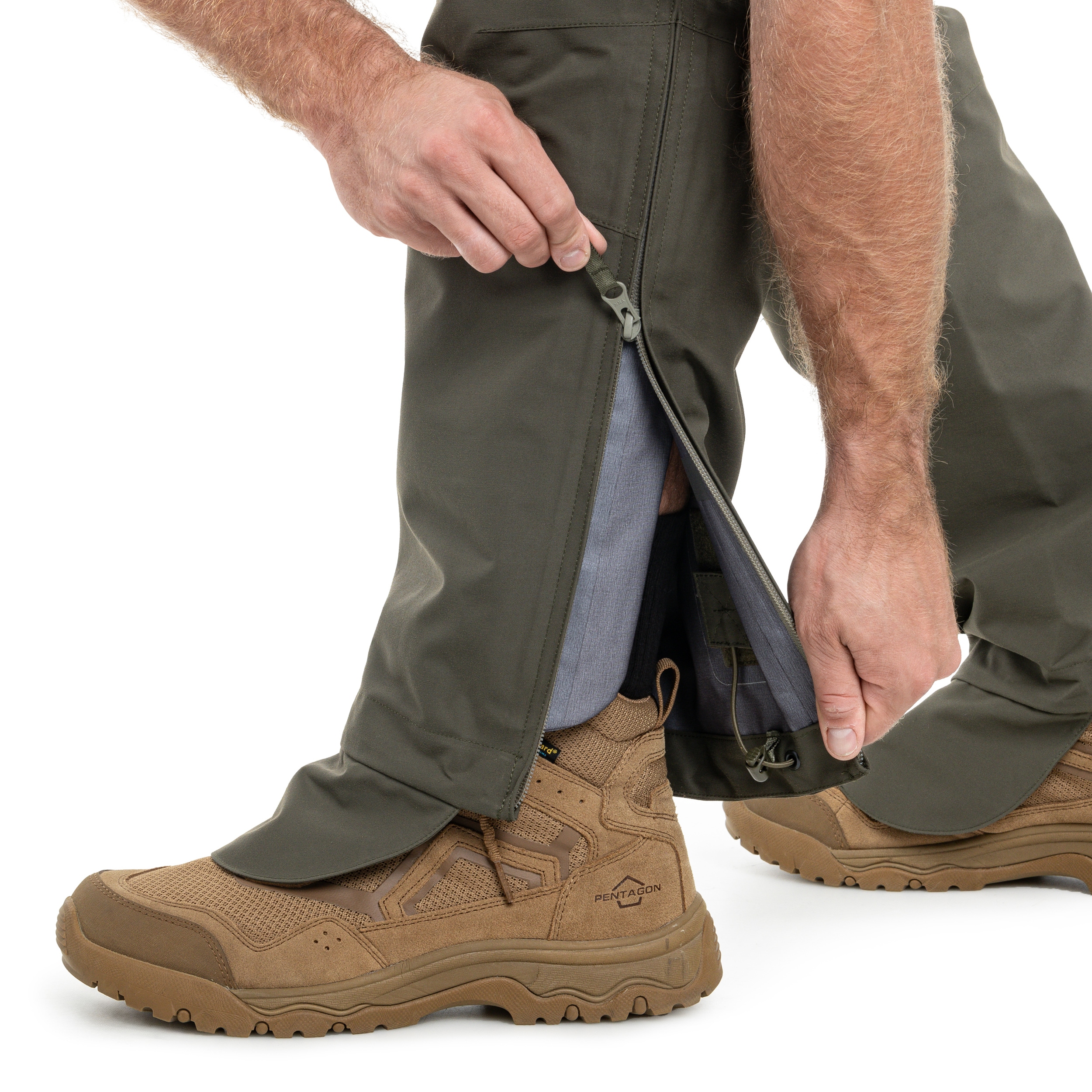 Spodnie wodoodporne UF PRO Monsoon XT Tactical Rain Pants - Brown Grey