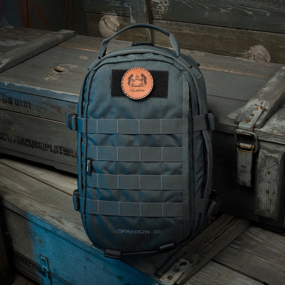 Naszywka skórzana Tigerwood okrągła - z opcją personalizacji