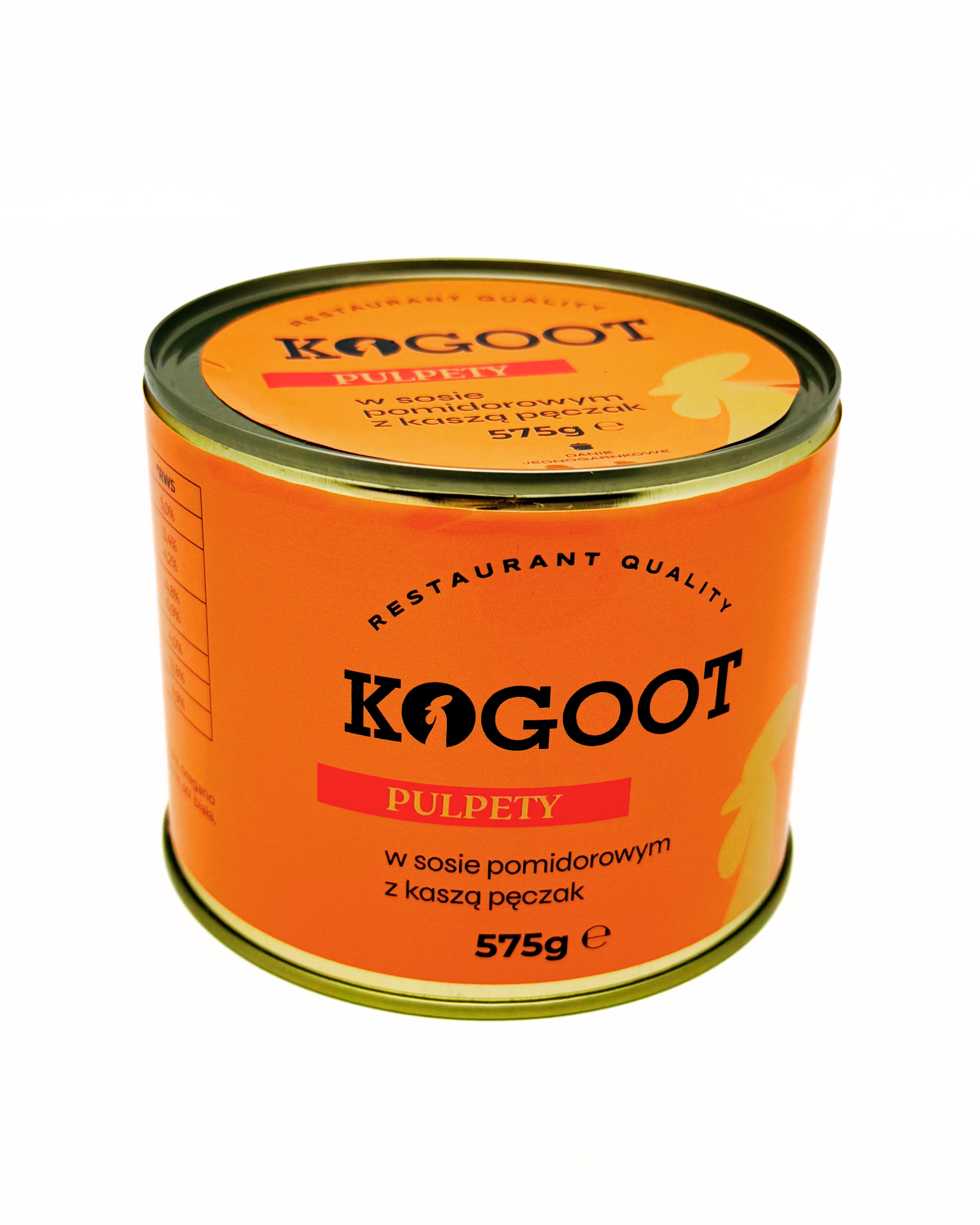 Żywność konserwowana Kogoot - Pulpety w sosie pomidorowym z kaszą pęczak 575 g