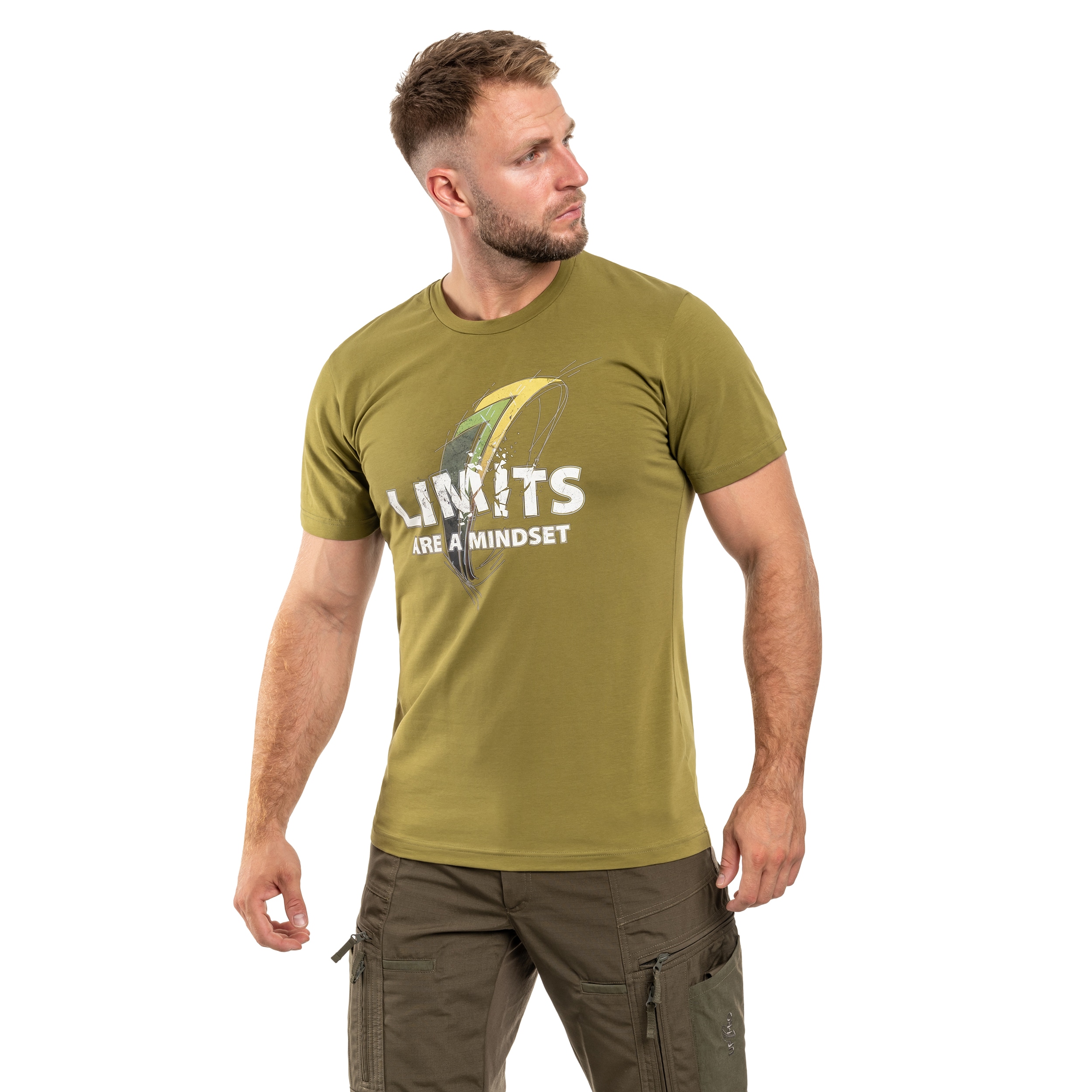 Koszulka T-shirt UF PRO Mindset Breaker Tee - Moss Green