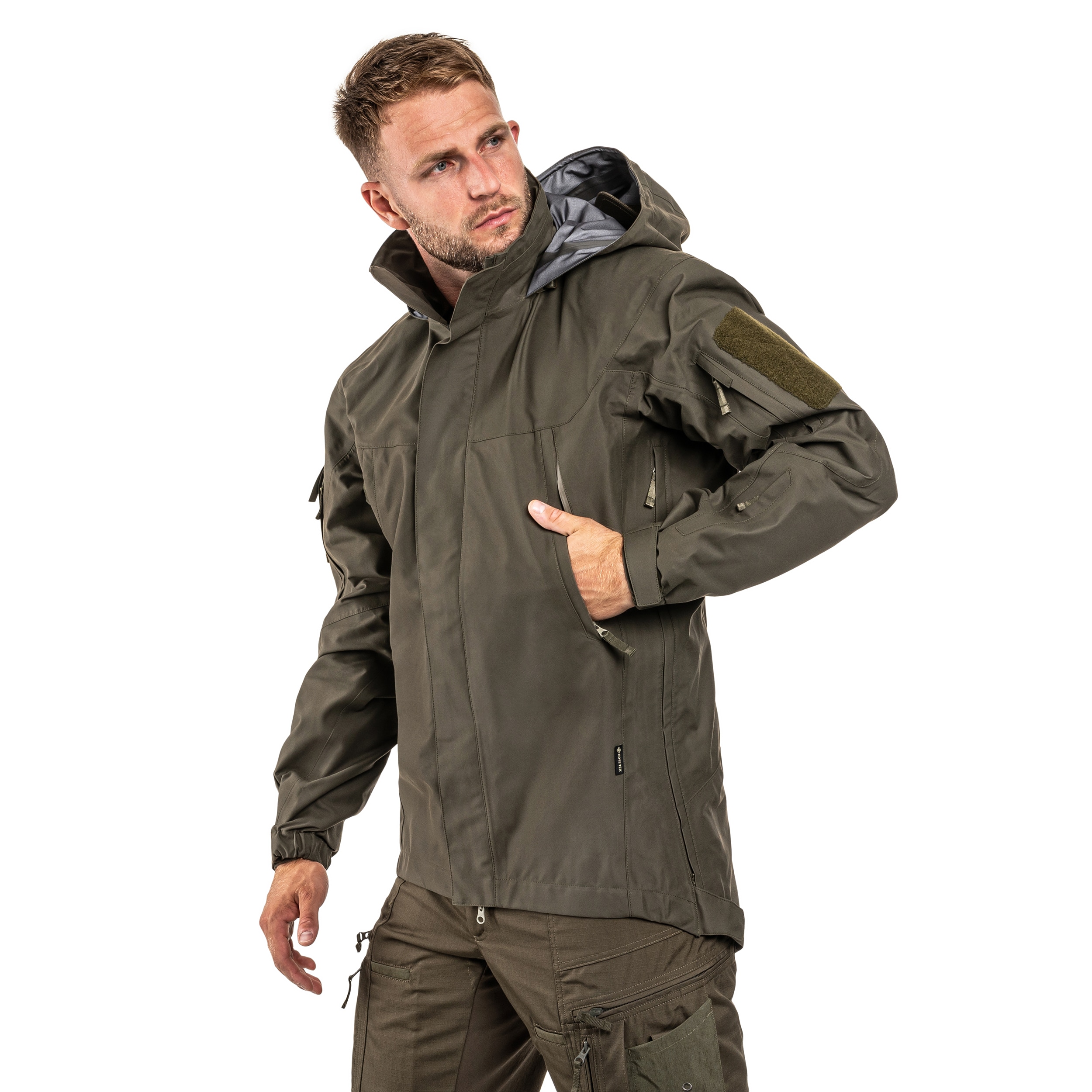 Kurtka UF PRO Monsoon XT Gen.2 Tactical Rain Jacket - Brown Grey