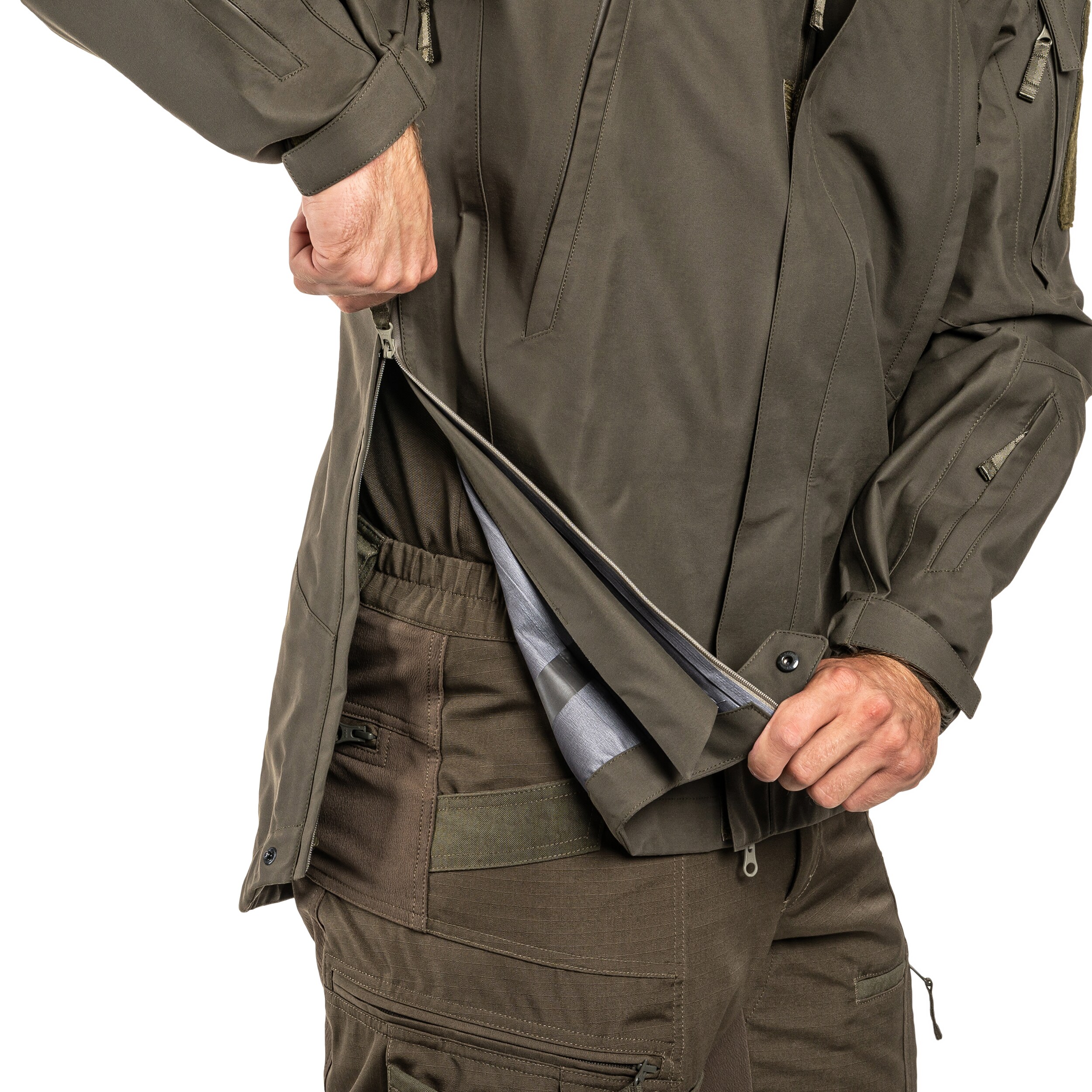 Kurtka UF PRO Monsoon XT Gen.2 Tactical Rain Jacket - Brown Grey