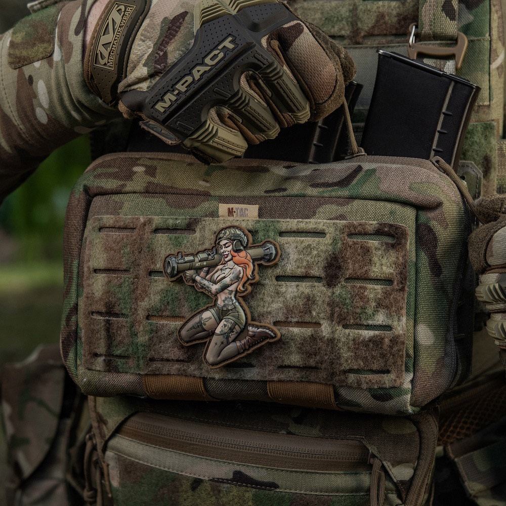 Naszywka M-Tac Tactical Girl No. 10 PVC Tattoo - Olive