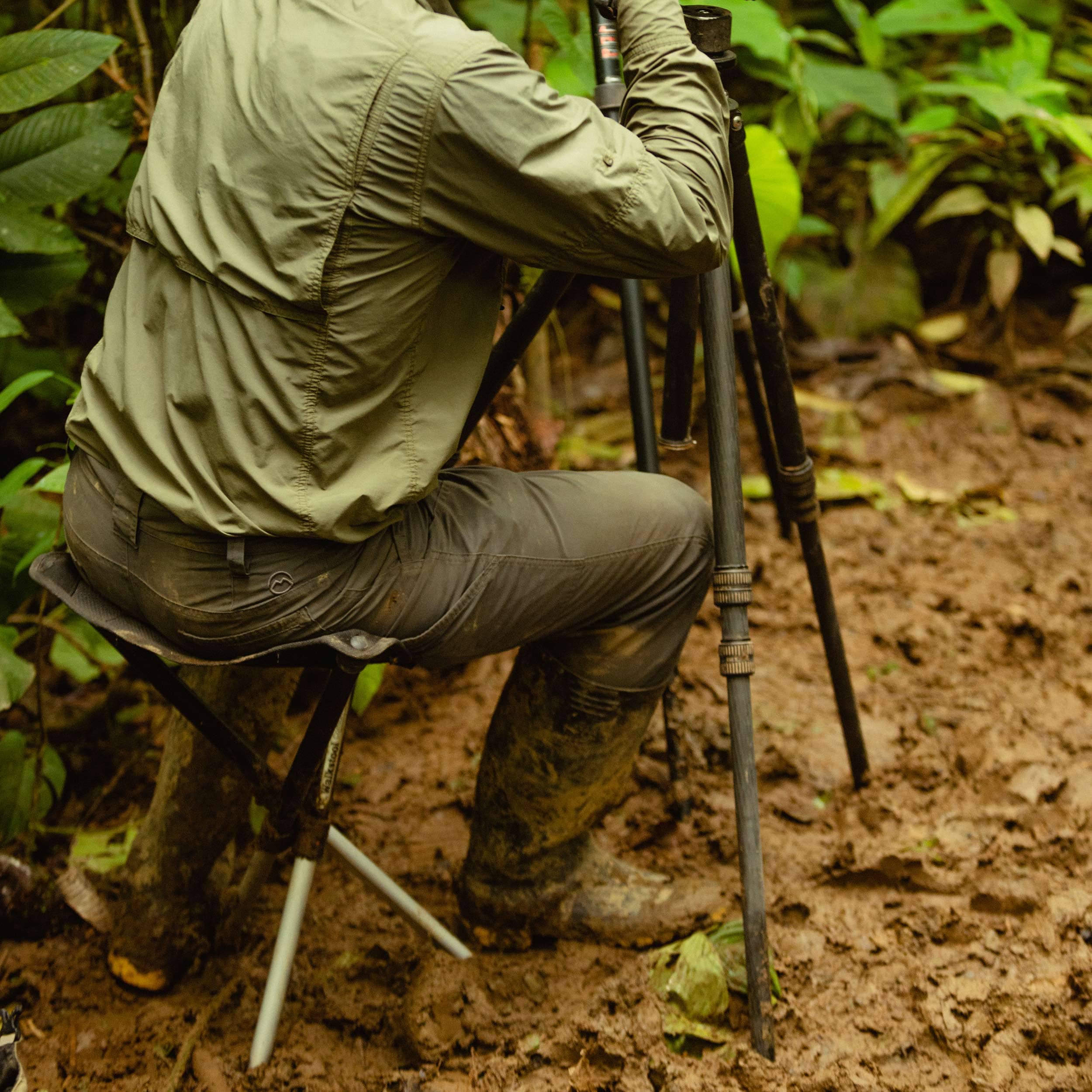 Krzesło składane turystyczne Walkstool Comfort 55 - Black
