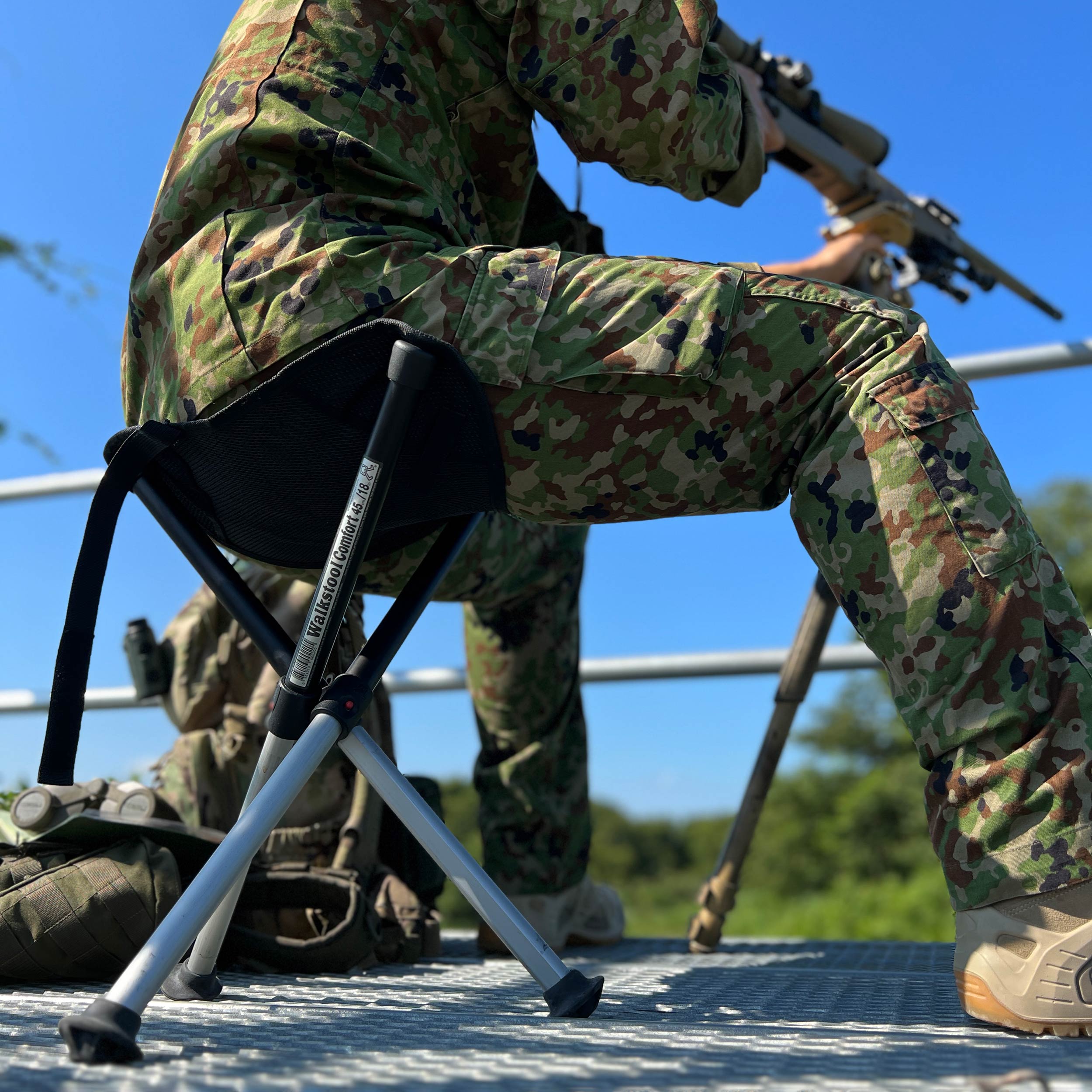 Krzesło składane turystyczne Walkstool Comfort 45 - Black