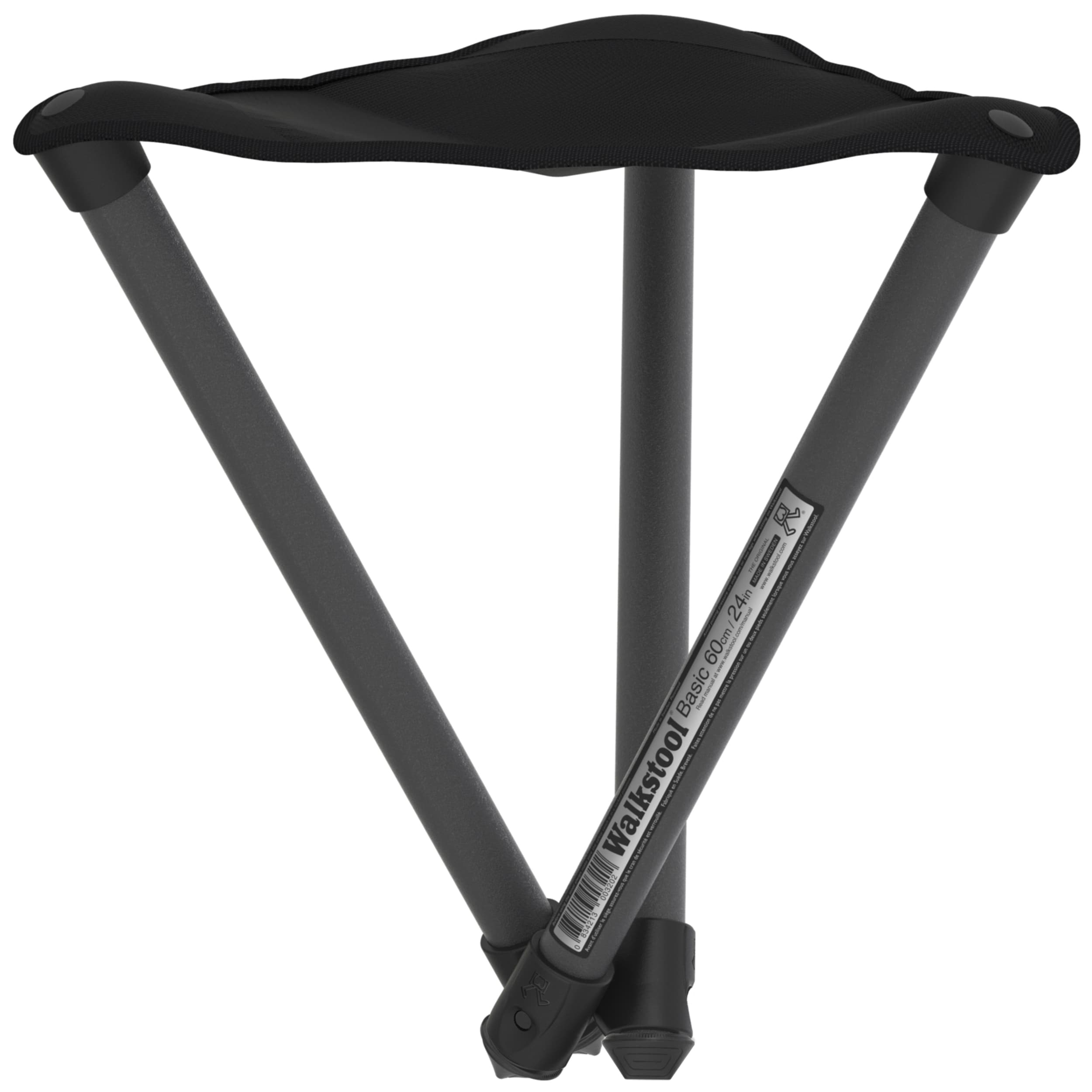 Krzesło składane turystyczne Walkstool Basic 60 - Black/Grey