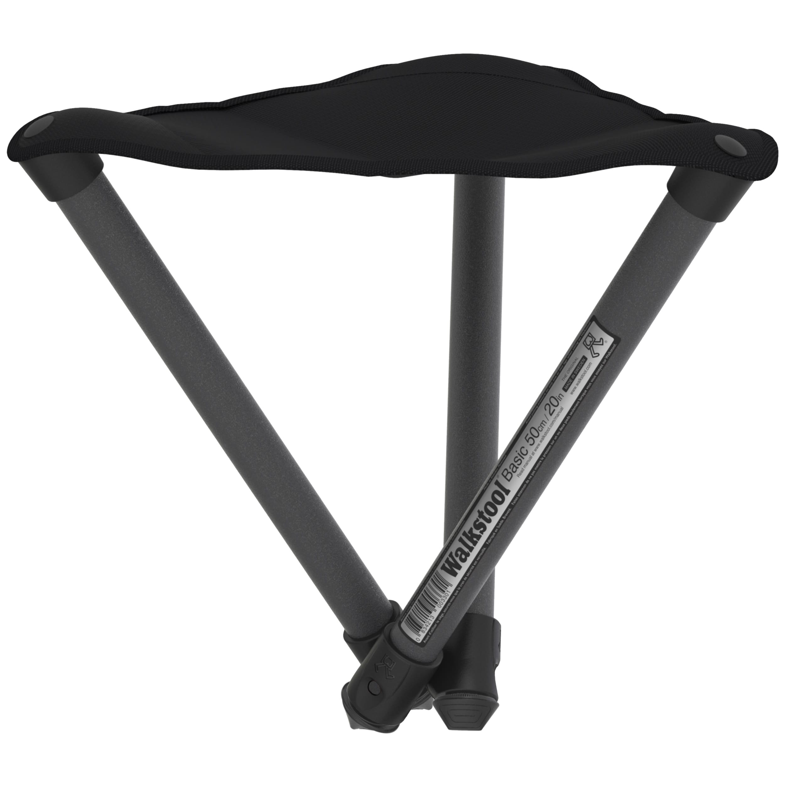 Krzesło składane turystyczne Walkstool Basic 50 - Black/Grey